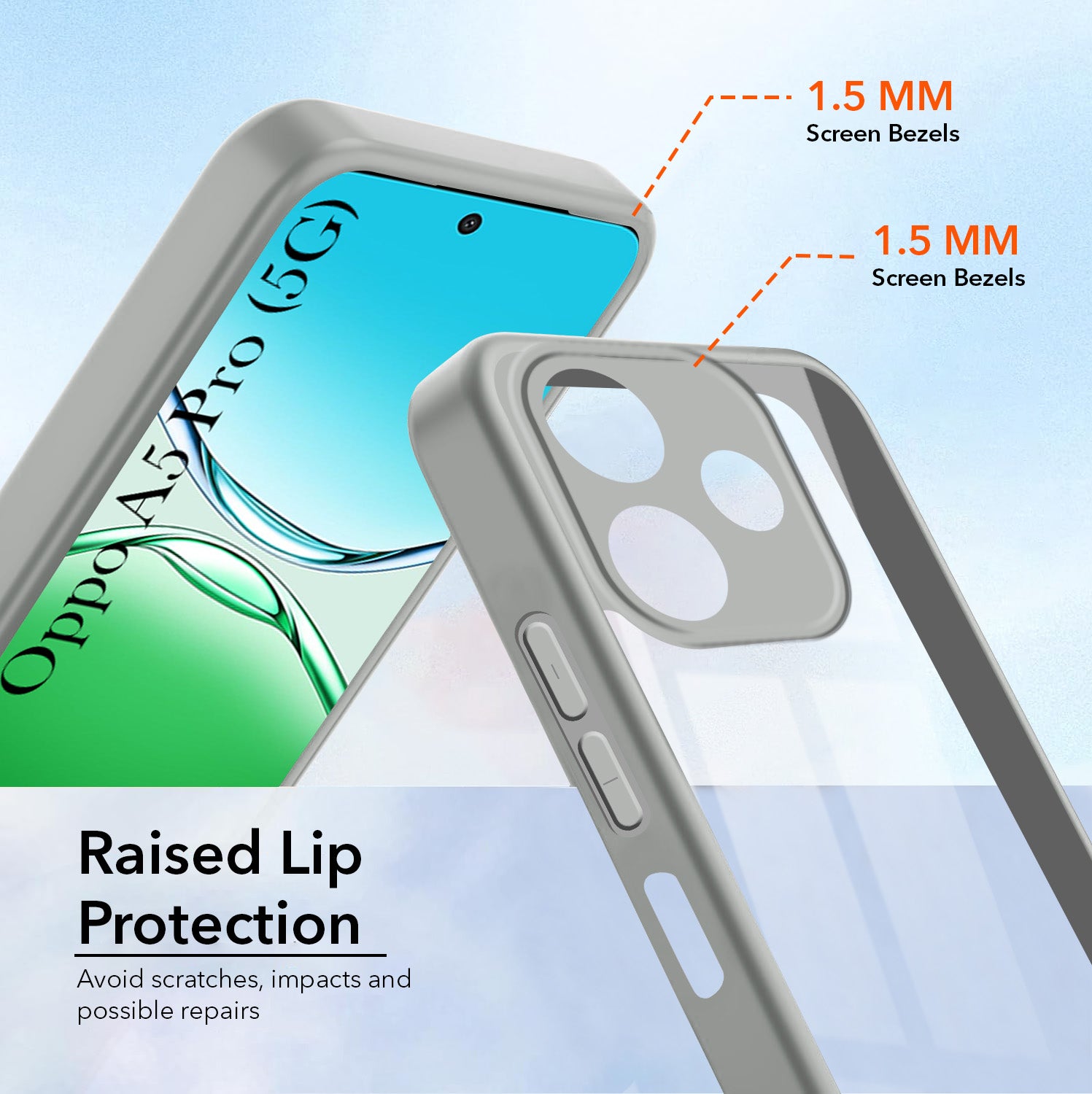 For Oppo A5 Pro Back Cover Case (Lifetime Anti Yellow | Anti Scratch | Crystal Clear Shockproof)