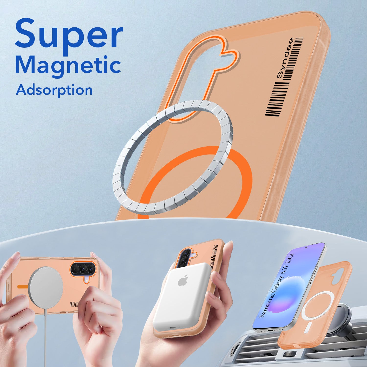 For Samsung Galaxy A57 5G Back Cover Case (Soft Touch | Camera Bump Protection | MagSafe Compatible | Matte Finish)