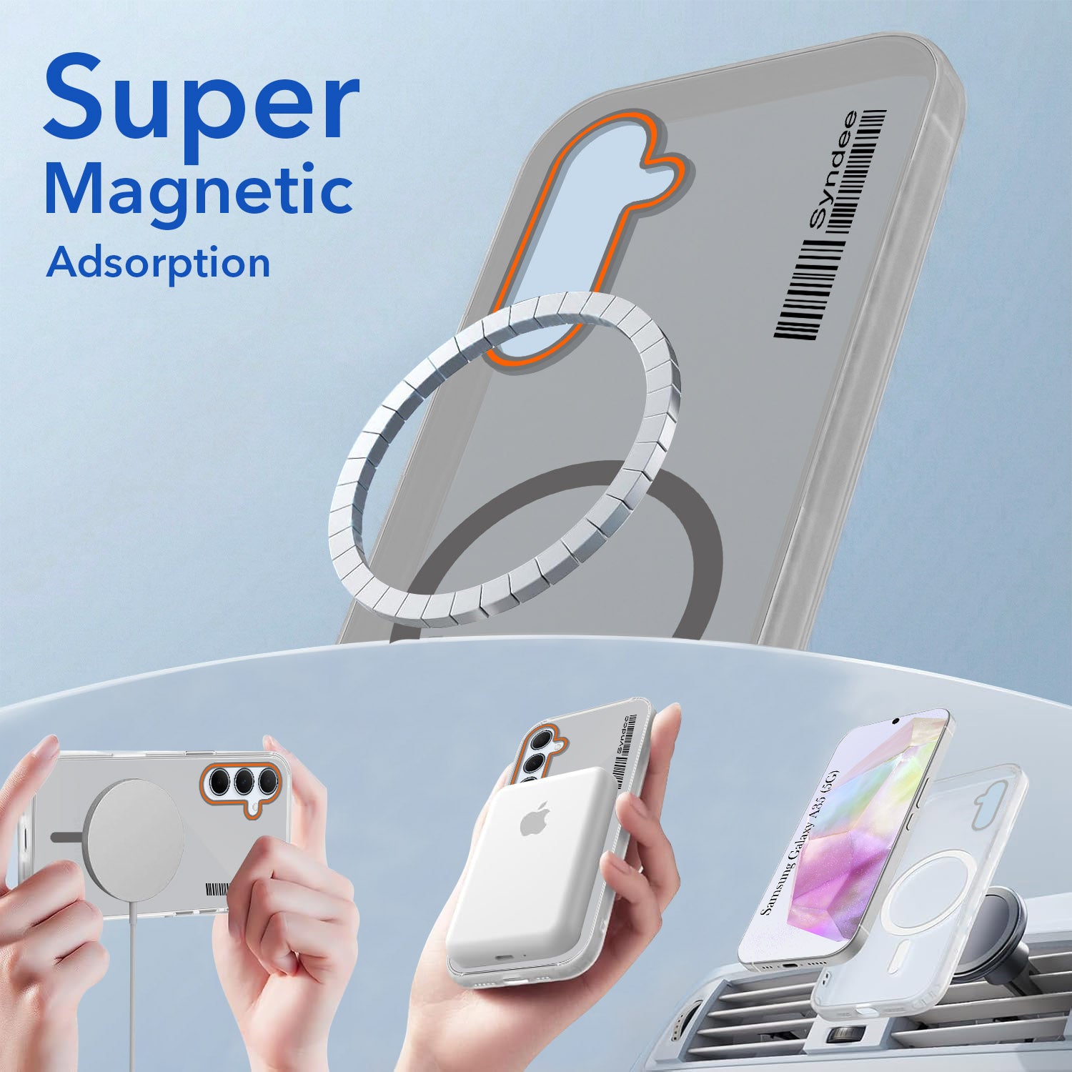 For Samsung Galaxy A35 5G Back Cover Case (Soft Touch | Camera Bump Protection | MagSafe Compatible | Matte Finish)