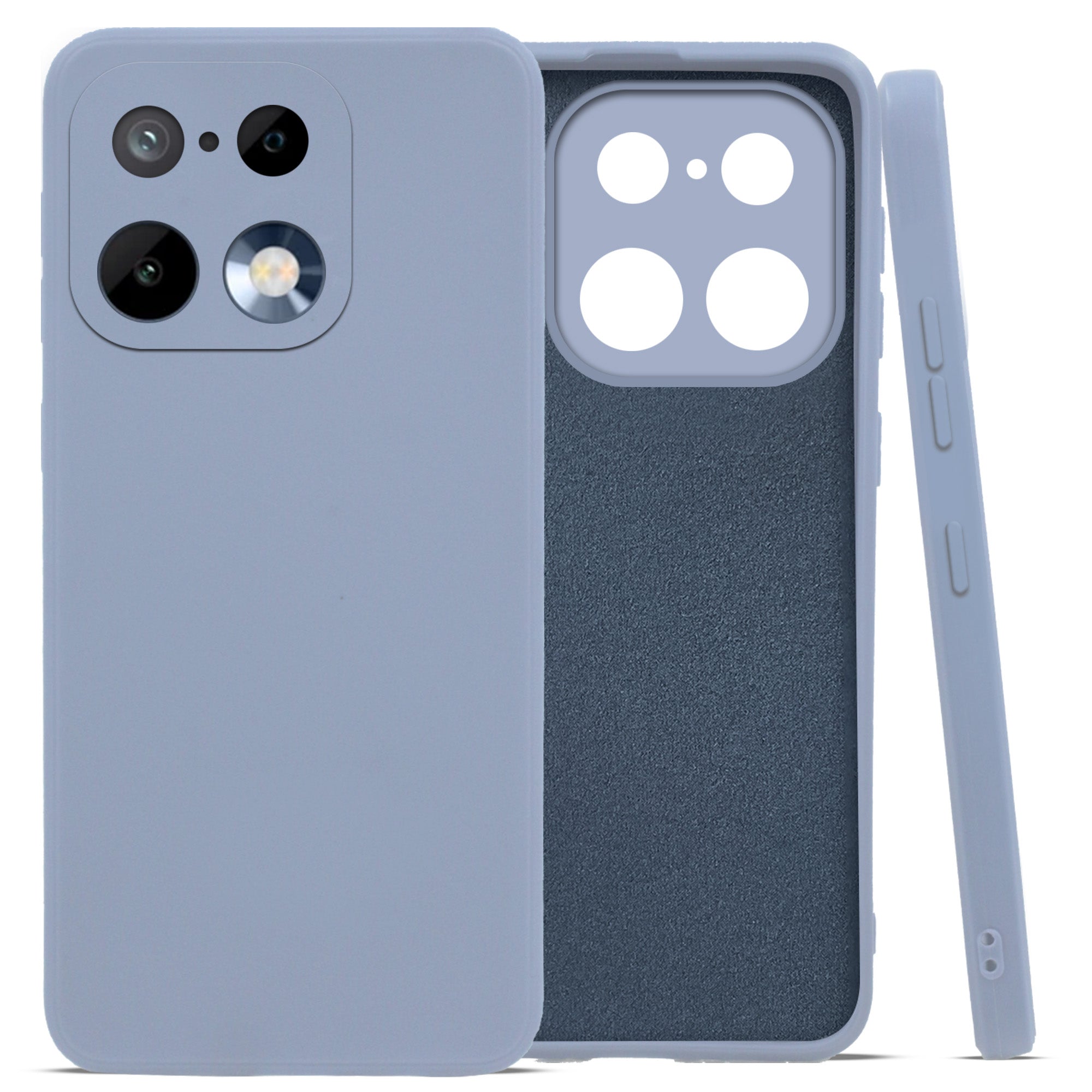 For Realme 16 Pro Back Cover Case (Matte Finish Silicone with Inside Fiber cloth)