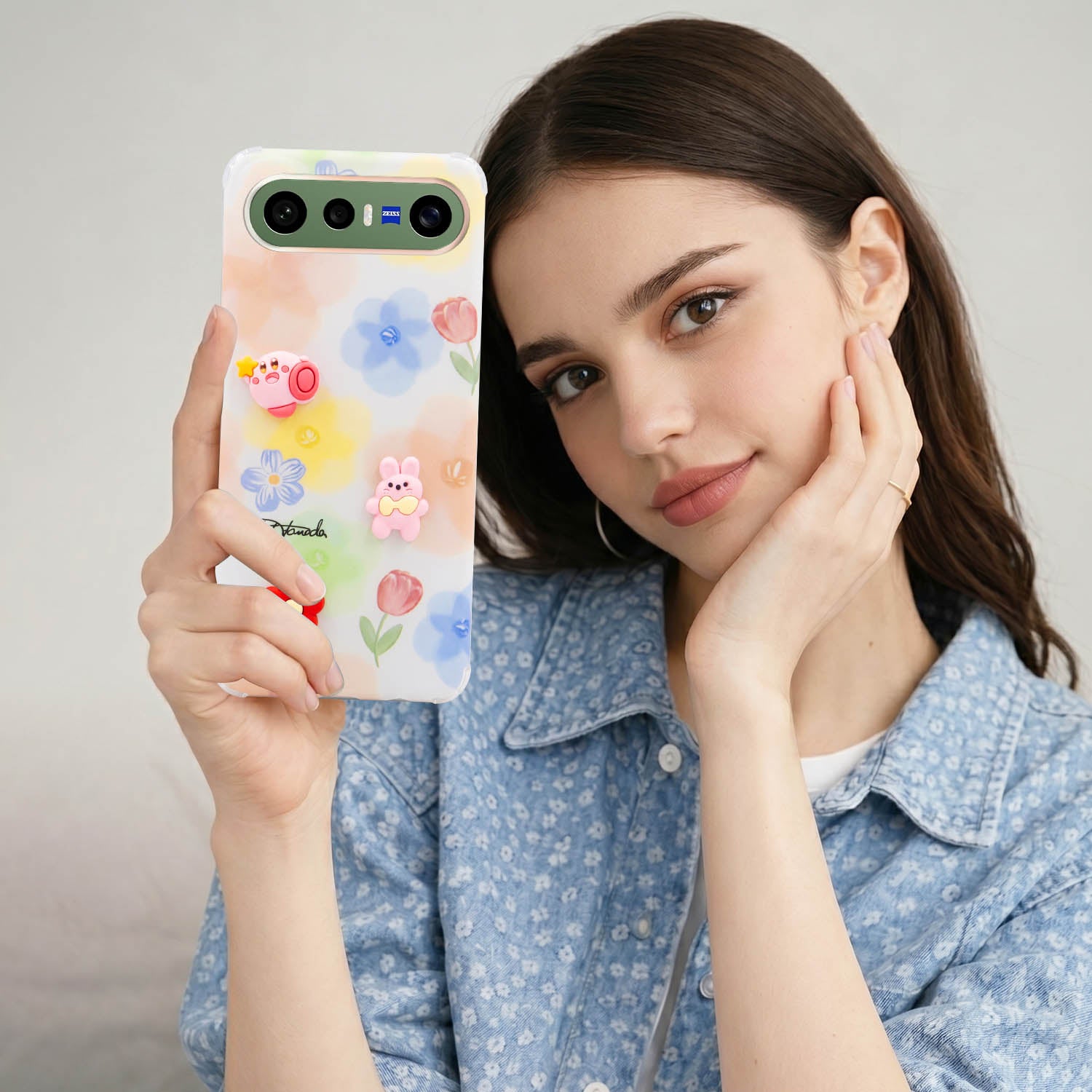 For Vivo X300 FE Back Cover Case (3D Cute Cartoons | Hard Back Side Soft | Matte Premium Finish | HD Printing)