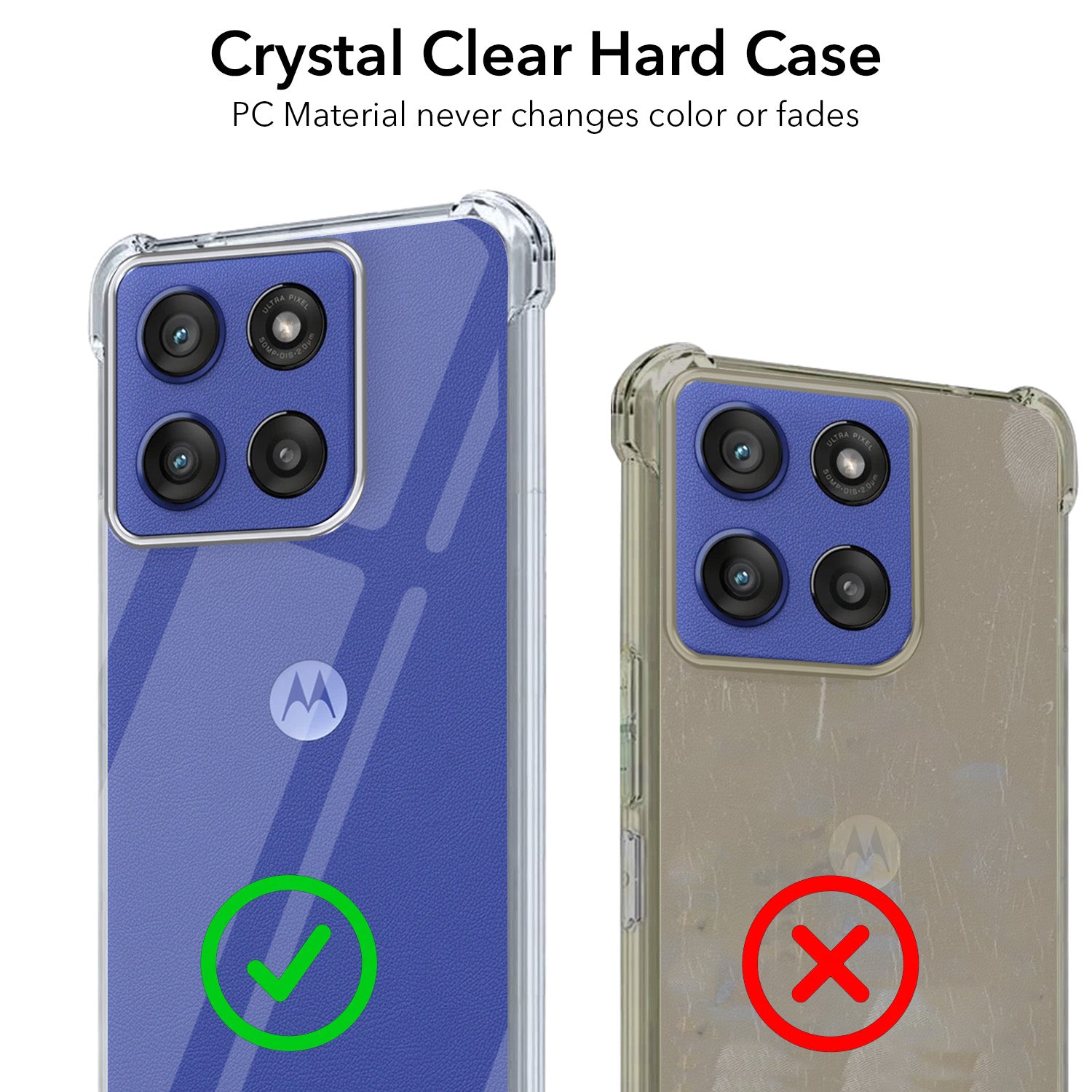 For Motorola Moto Edge 60 Stylus Back Cover (Drop & Camera Protection | Hard Polycarbonate)