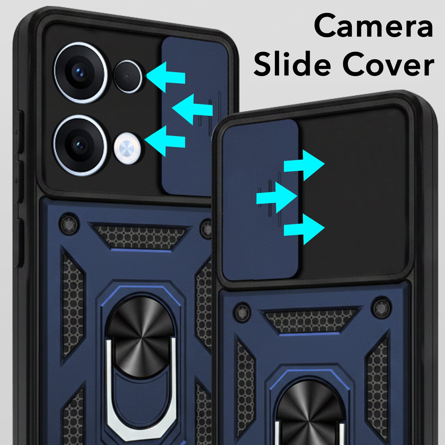 For Oppo Reno13 | Oppo Reno 13 Back Cover Case (Hybrid Dual Armor Polycarbonate)