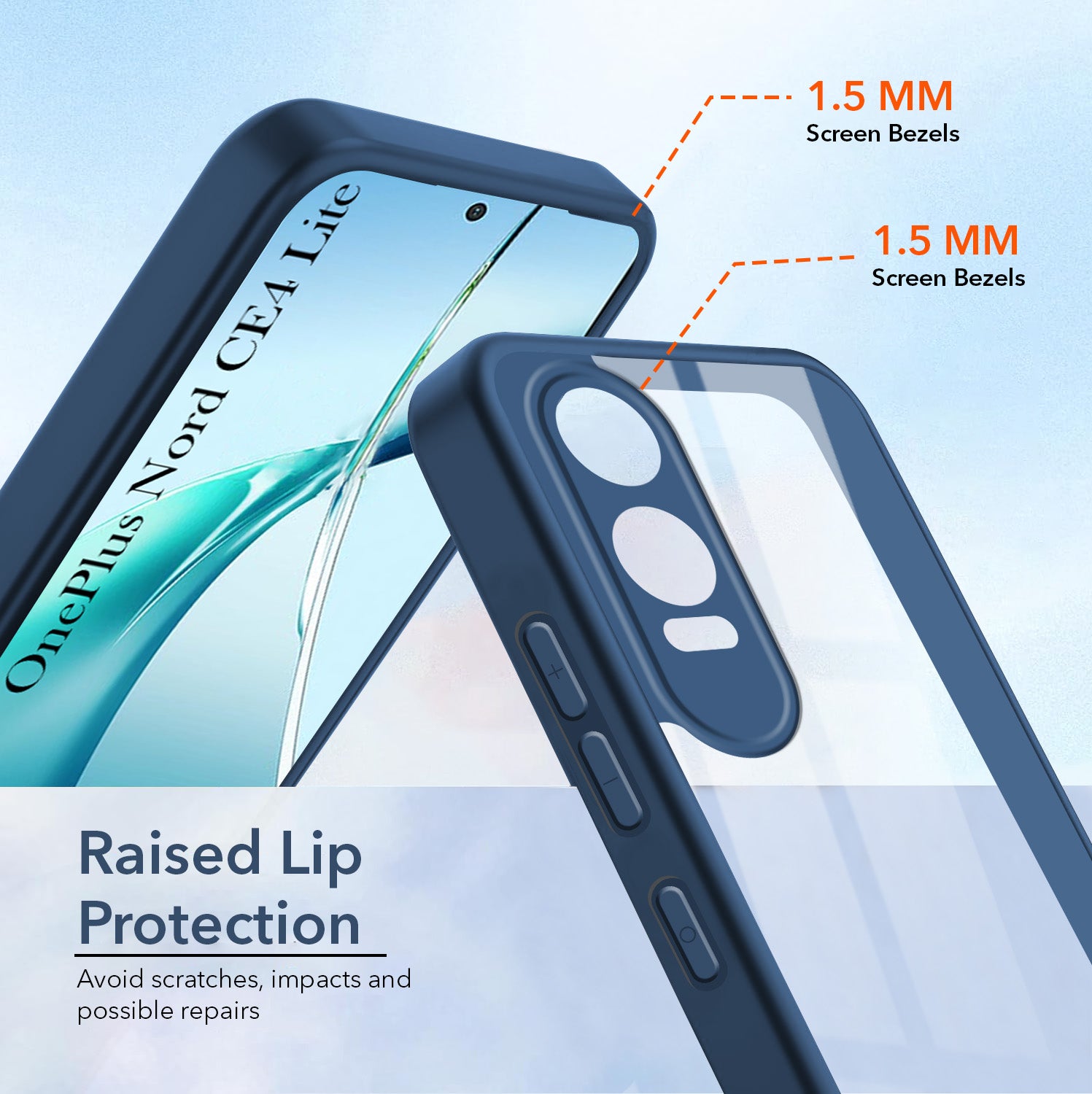 For OnePlus Nord CE 4 Lite Back Cover Case (Lifetime Anti Yellow | Anti Scratch | Crystal Clear Shockproof)