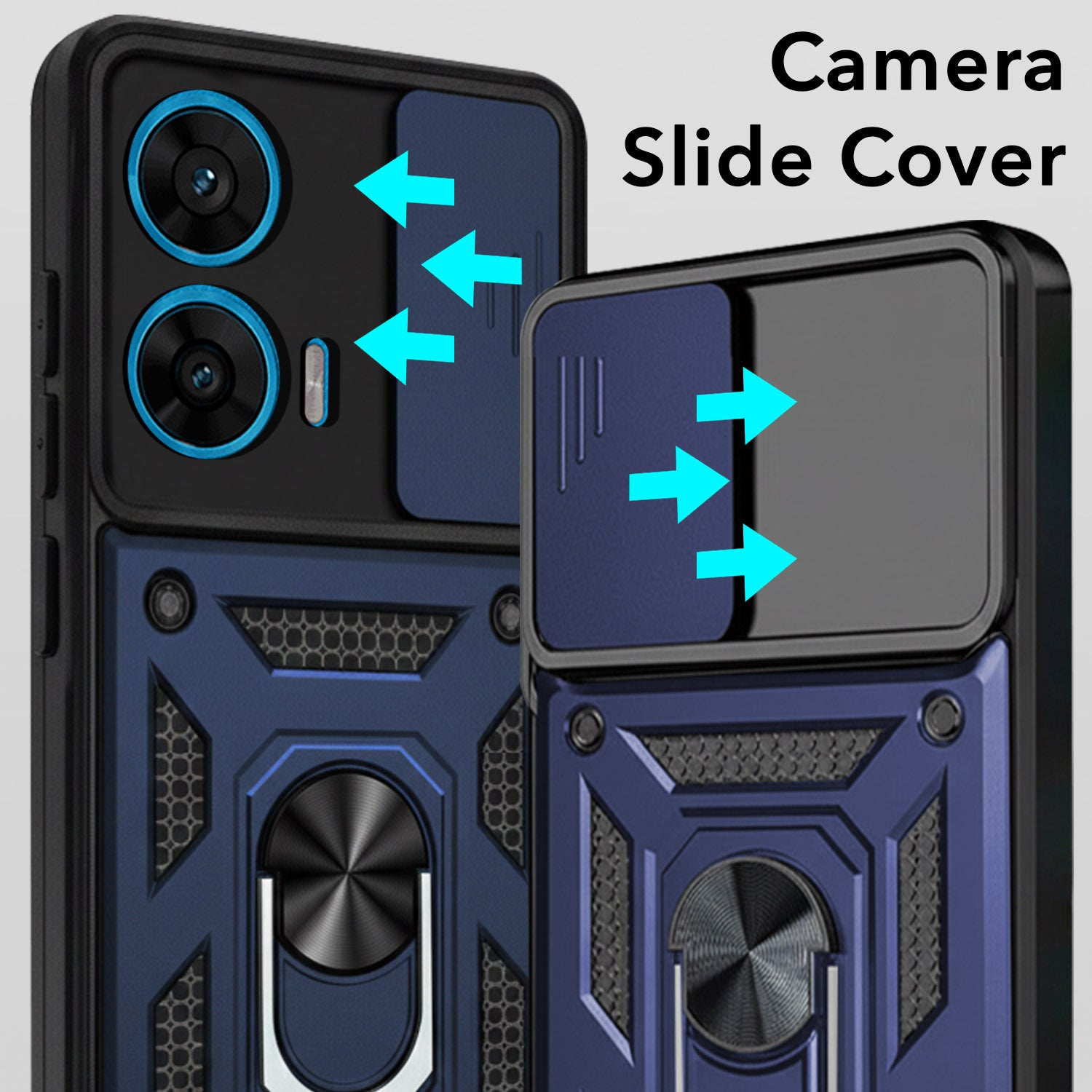 For Motorola Moto G96 Back Cover Case (Hybrid Dual Armor Polycarbonate)