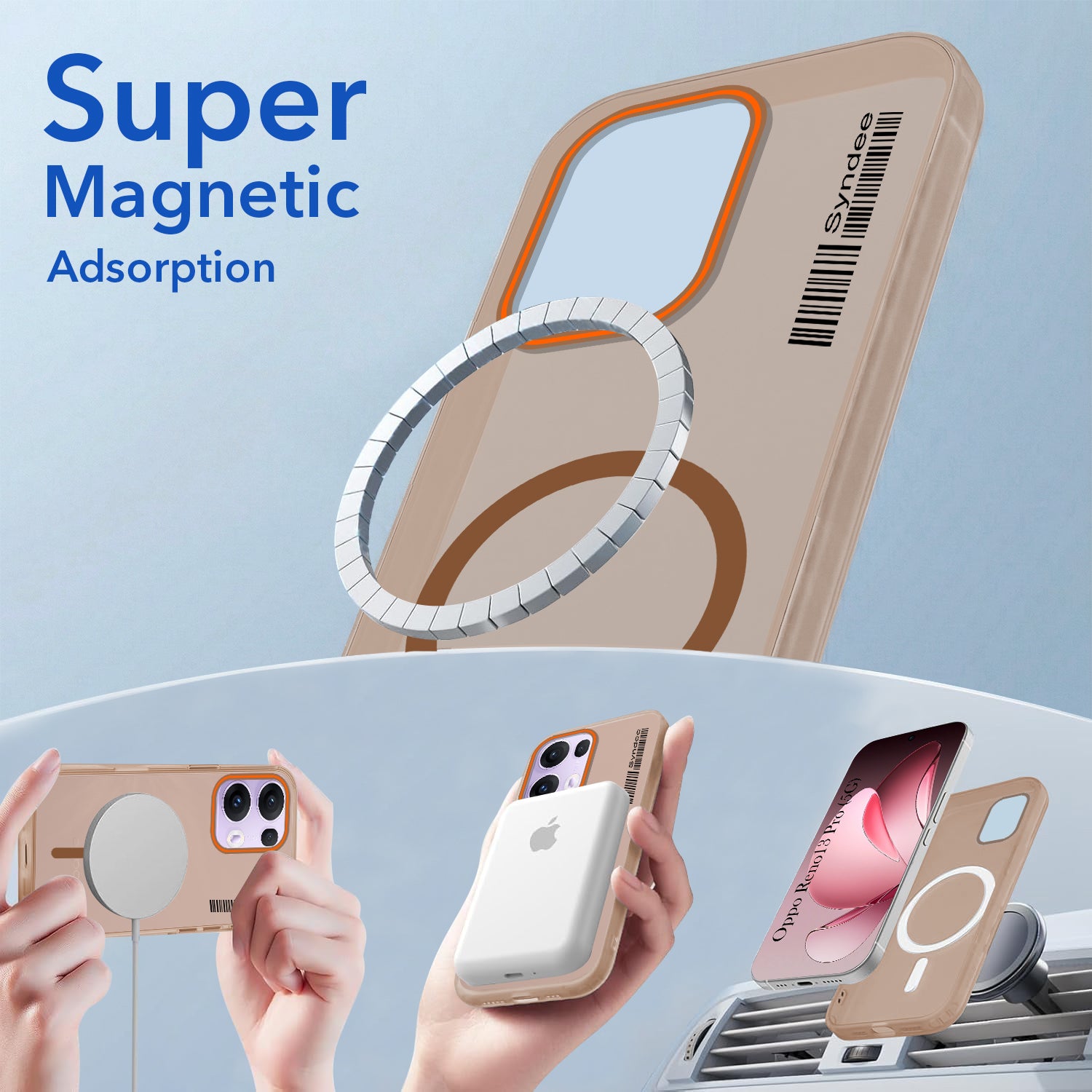 For Oppo Reno 13 Pro 5G | Oppo Reno 13 Pro 5G Back Cover Case (Soft Touch | Camera Bump Protection | MagSafe Compatible | Matte Finish)