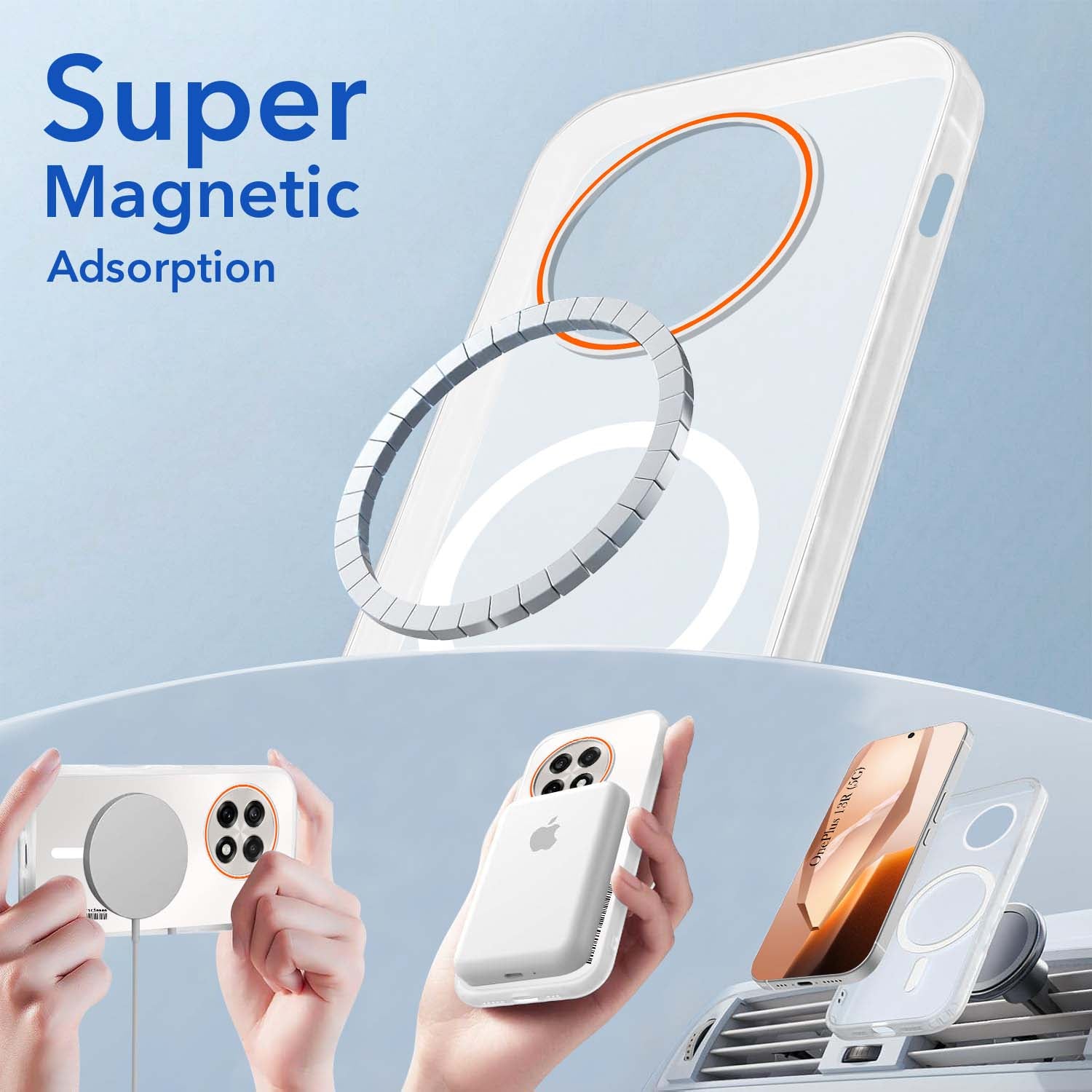 For OnePlus 13R Back Cover Case (Soft Touch | Camera Bump Protection | MagSafe Compatible | Matte Finish)