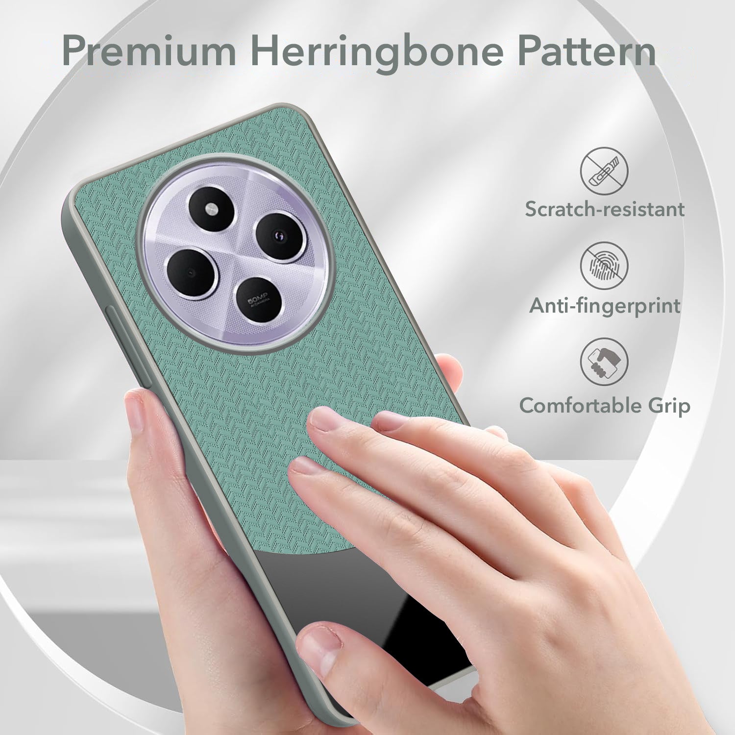 For Redmi A4 5G | Xiaomi Redmi 14C Silicone Finish Back Cover Case (Premium Minimalist Professional Feel | Camera Protection Bump)