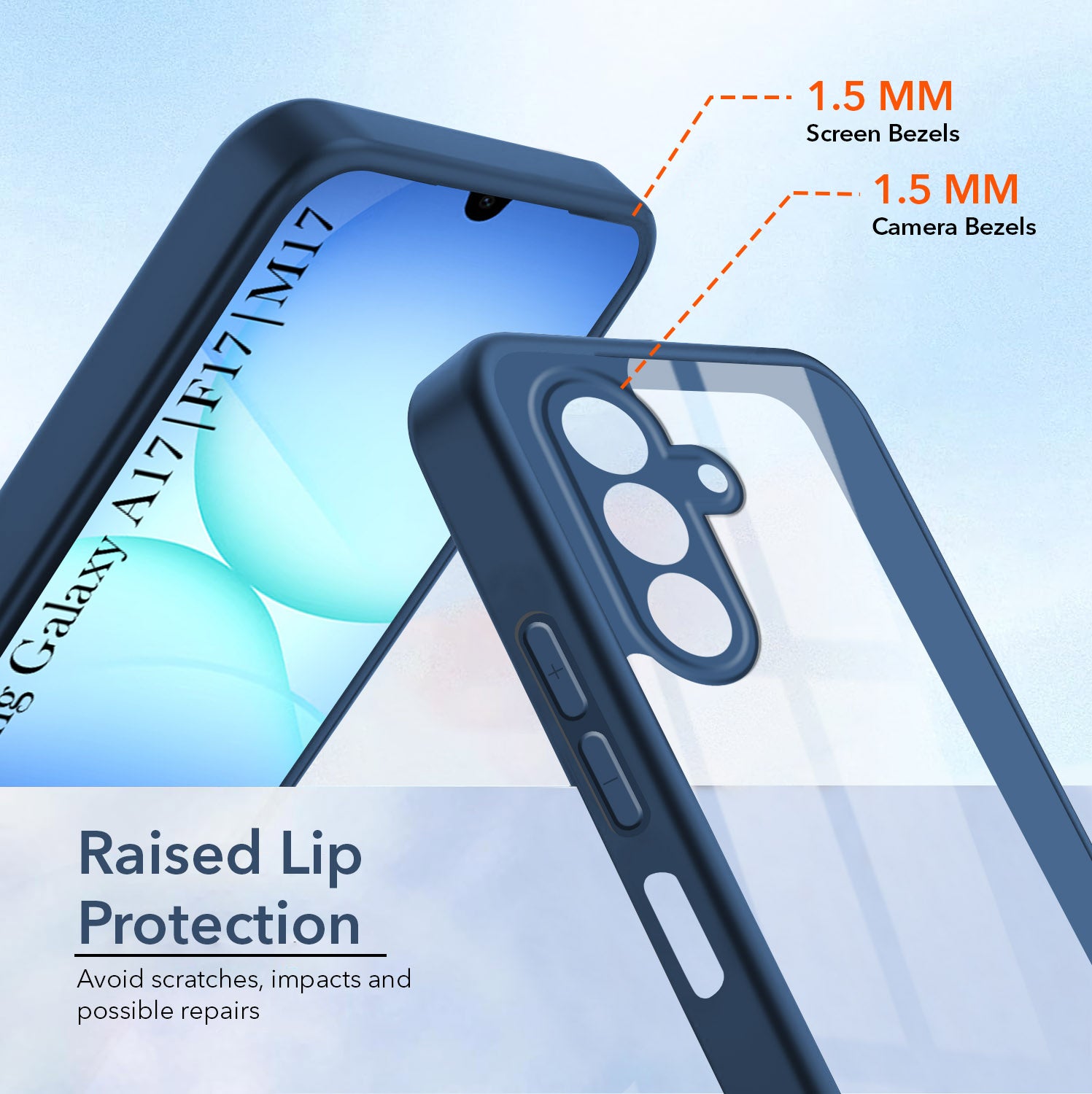 For Samsung Galaxy A17 | Samsung F17 | Samsung M17 5G Back Cover Case Ultra-Hybrid (Lifetime Anti Yellow | Anti Scratch | Crystal Clear Shockproof)