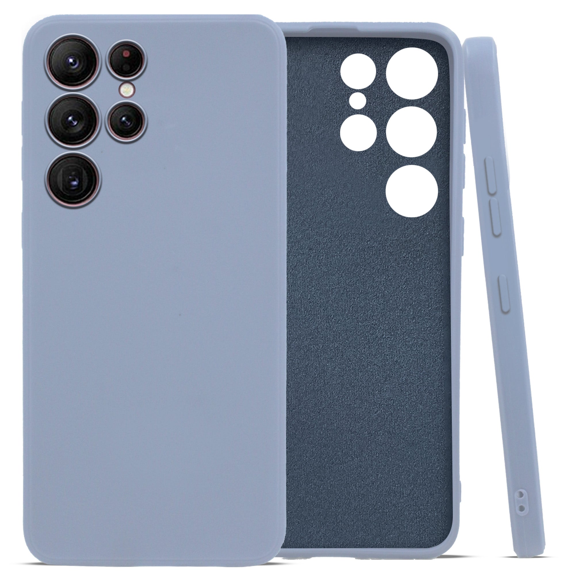 For Samsung Galaxy S22 Ultra 5G Back Cover Case (Inside Fiber Cloth | Smooth Matte Finish | Elegant Professional Look)