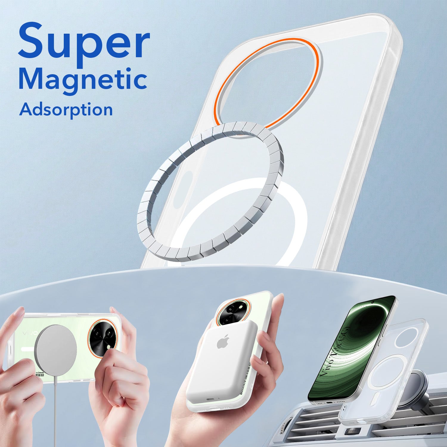 For Vivo T3x 5G Back Cover Case (Soft Touch | Camera Bump Protection | MagSafe Compatible | Matte Finish)