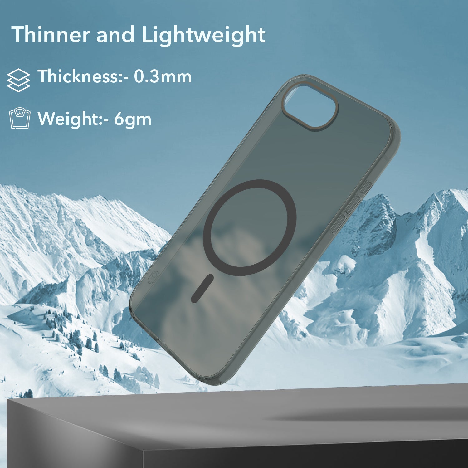 For iPhone 16e | iPhone 17e Back Cover Case (Frosted Matte Feel | MagSafe Compatible Wireless Charging | Polycarbonate Material)