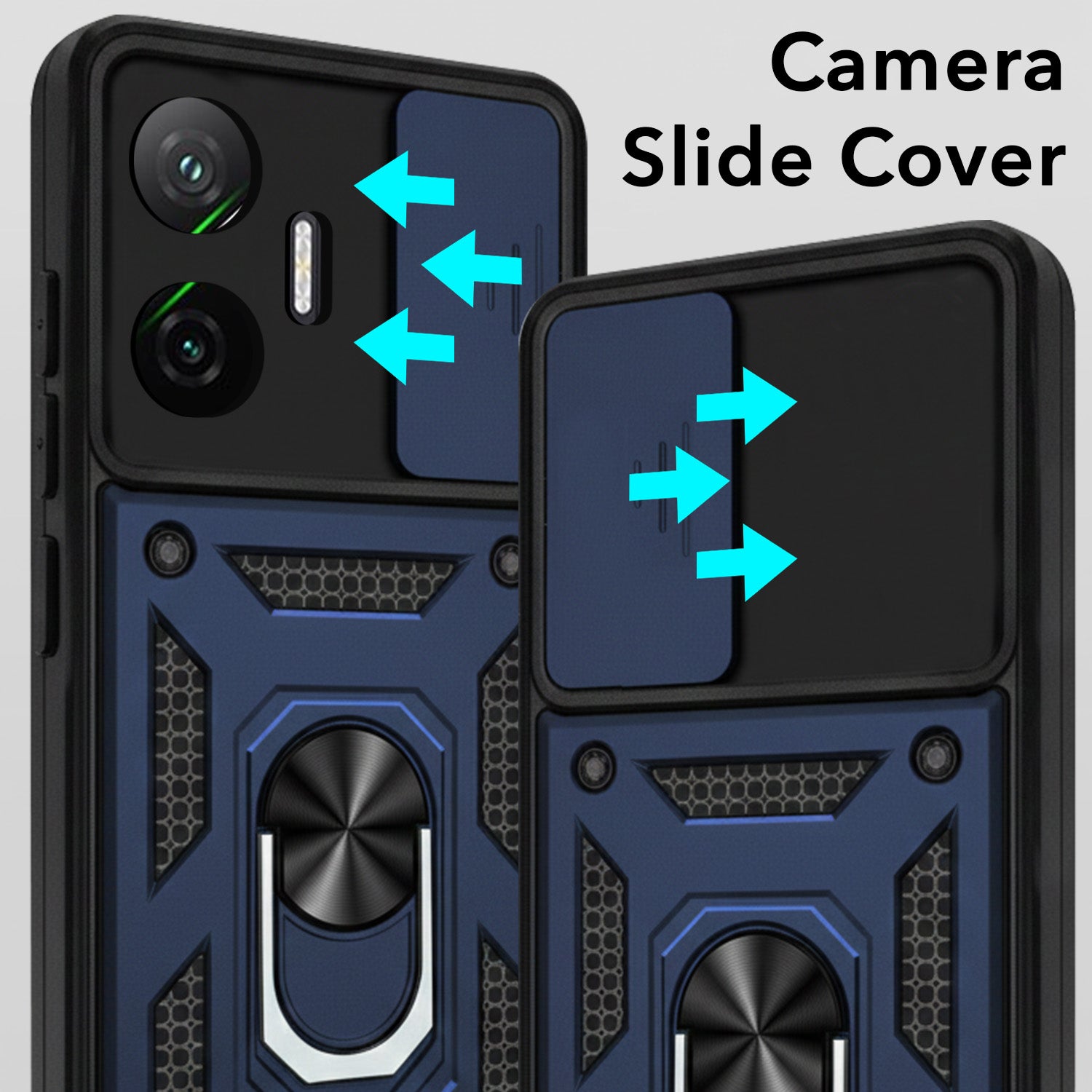 For Xiaomi Poco F7 5G Back Cover Case (Hybrid Dual Armor Polycarbonate)
