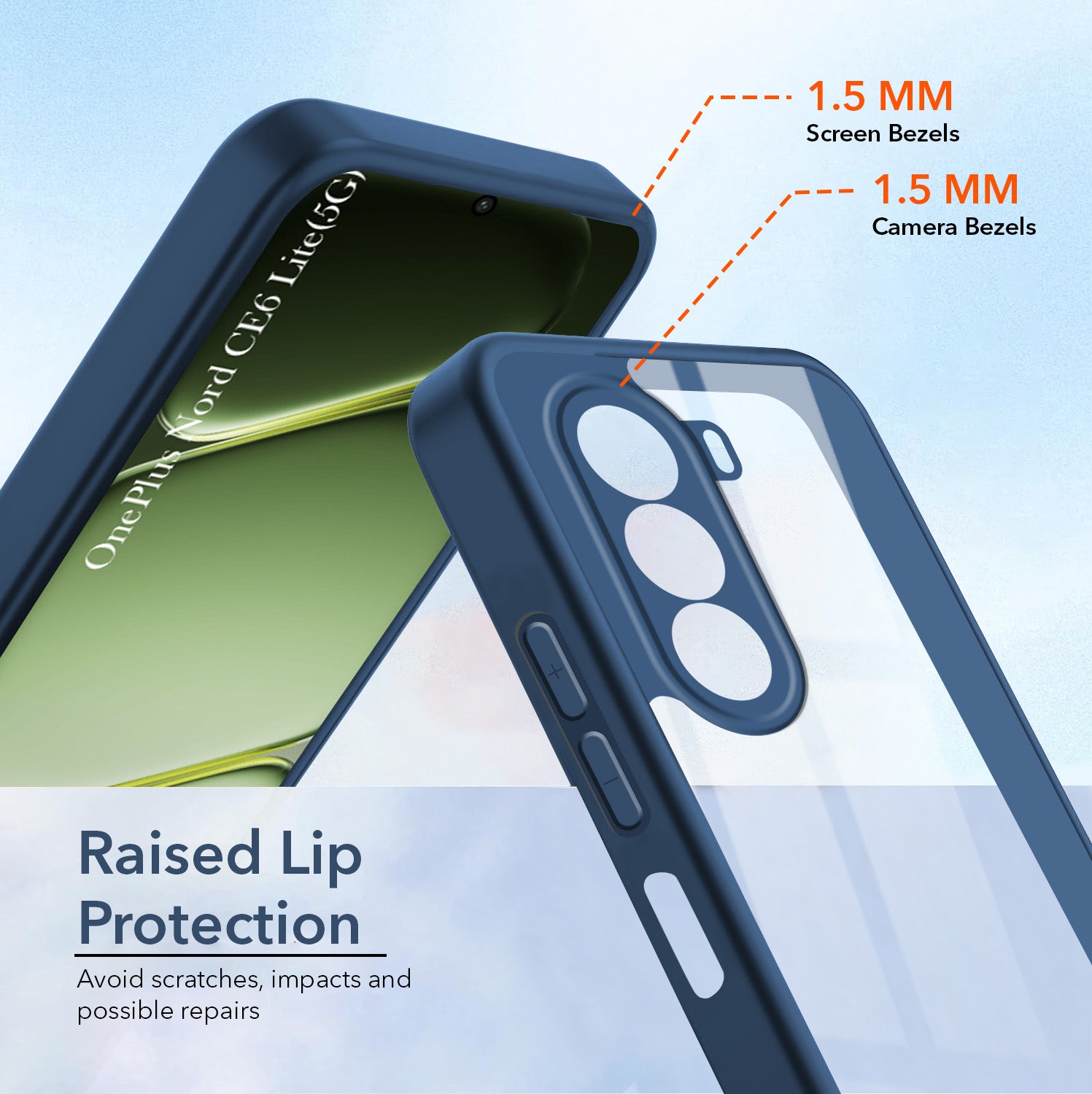 For OnePlus Nord CE 6 Lite Back Cover Case Ultra-Hybrid (Lifetime Anti Yellow | Anti Scratch | Crystal Clear Shockproof)