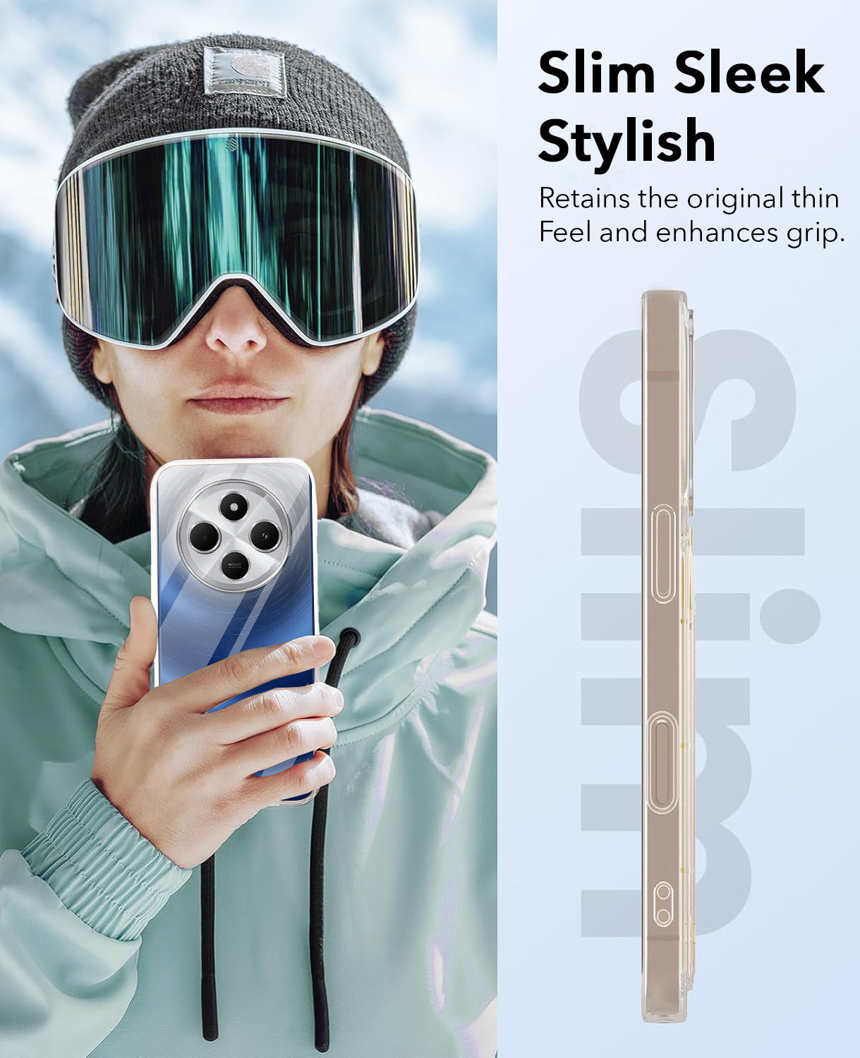 For Redmi A4 5G | Xiaomi Redmi 14C Back Cover Case (Hard Anti Yellow Clear Case | Sleek Hard Crystal Clear | Drop & Camera Protection | Shockproof Polycarbonate)