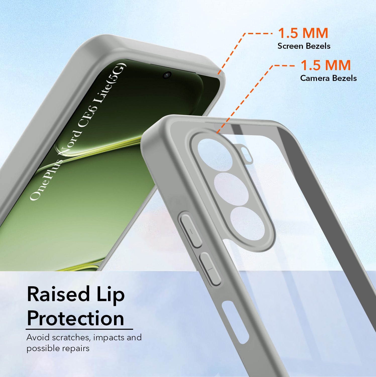 For OnePlus Nord CE 6 Lite Back Cover Case Ultra-Hybrid (Lifetime Anti Yellow | Anti Scratch | Crystal Clear Shockproof)