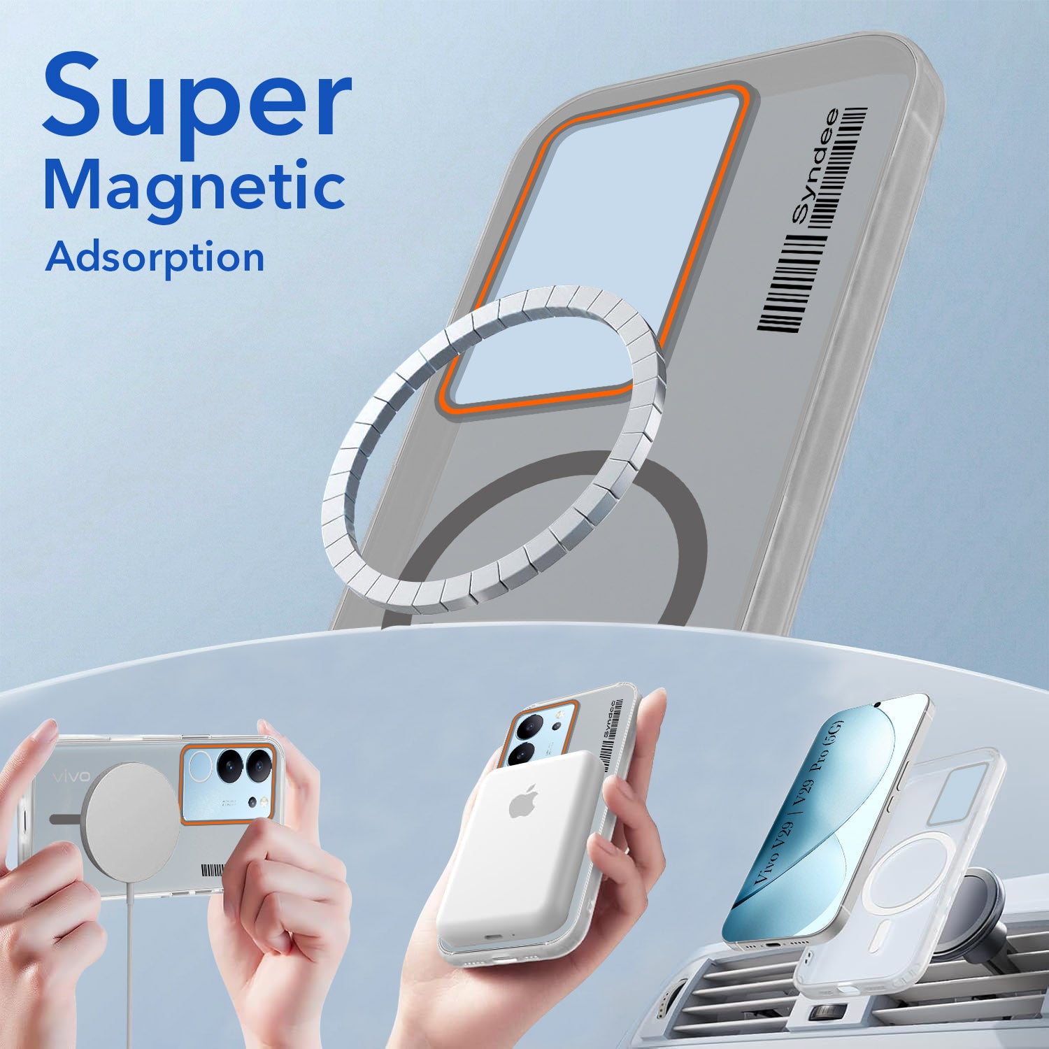 For Vivo V29 | Vivo V29 Pro 5G Back Cover Case (Soft Touch | Camera Bump Protection | MagSafe Compatible | Matte Finish)