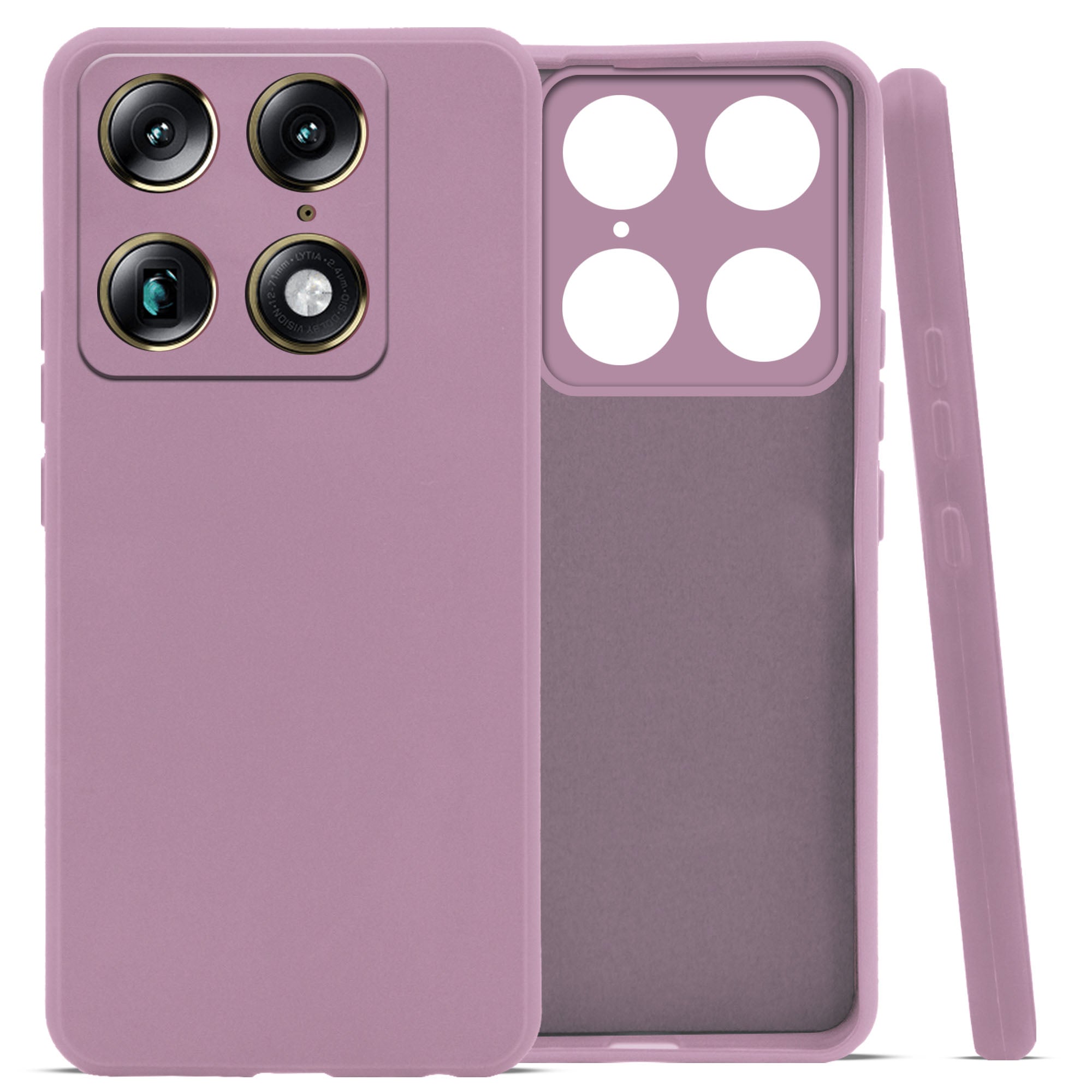 For Motorola Moto Signature 5G Back Cover Case (Matte Finish Silicone with Inside Fiber cloth)