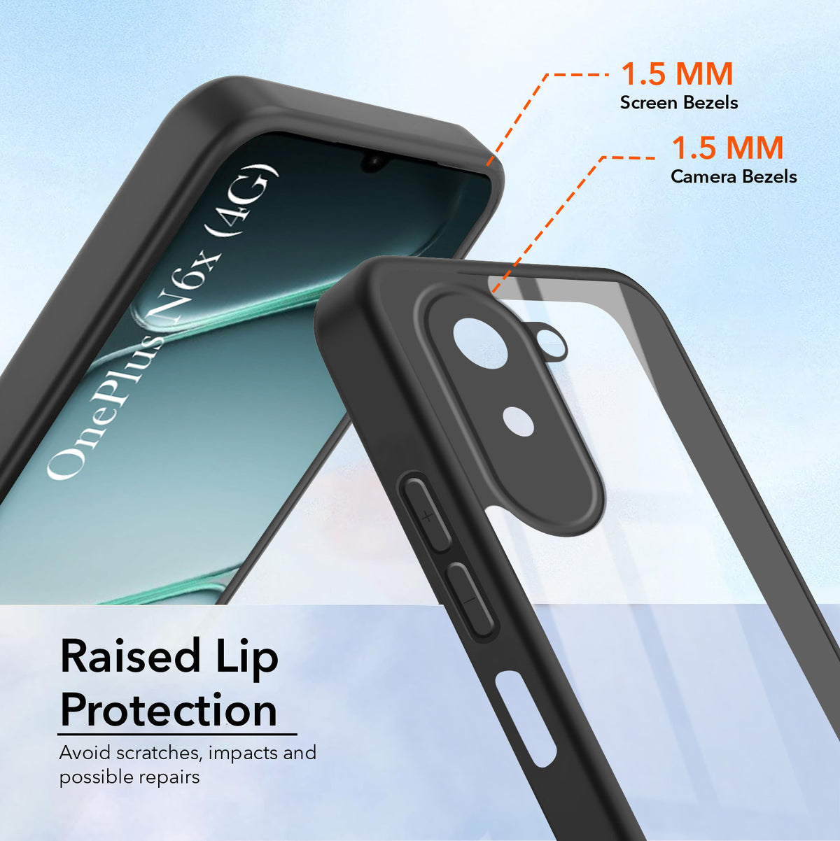 For OnePlus N6X Back Cover Case Ultra-Hybrid (Lifetime Anti Yellow | Anti Scratch | Crystal Clear Shockproof)