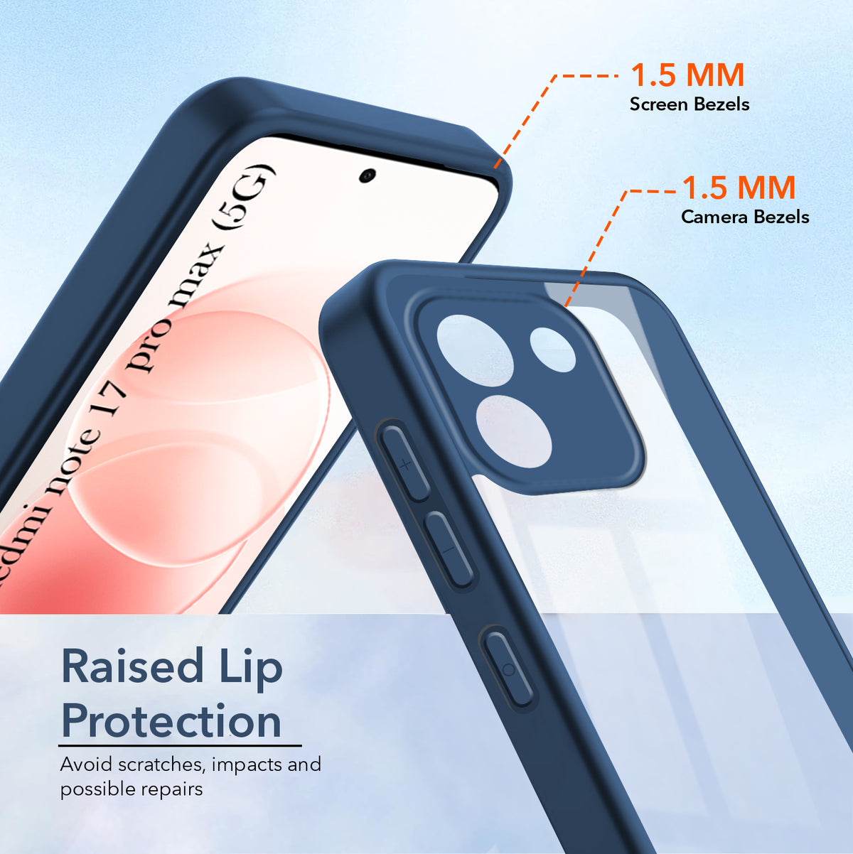 For Redmi Note 17 Pro Max 5G Back Cover Case Ultra-Hybrid (Lifetime Anti Yellow | Anti Scratch | Crystal Clear Shockproof)