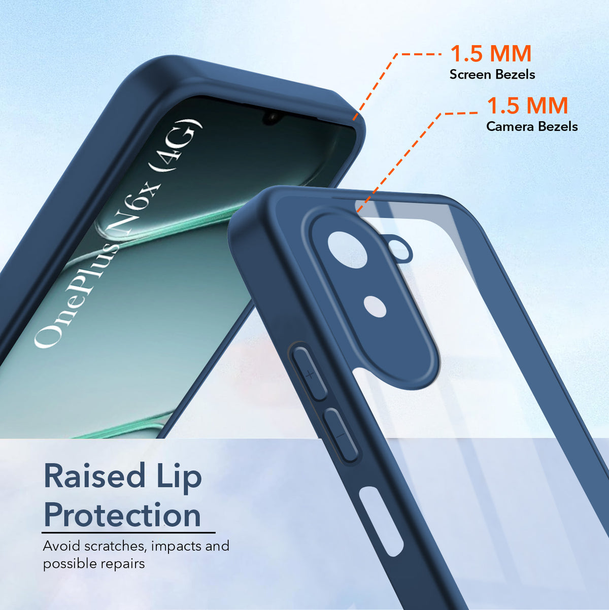 For OnePlus N6X Back Cover Case Ultra-Hybrid (Lifetime Anti Yellow | Anti Scratch | Crystal Clear Shockproof)