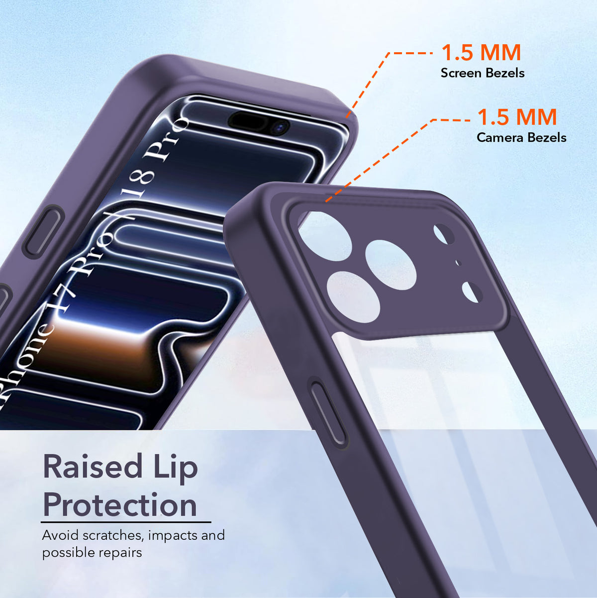For iPhone 17 Pro | iPhone 18 Pro Back Cover Case Ultra-Hybrid (Lifetime Anti Yellow | Anti Scratch | Crystal Clear Shockproof)