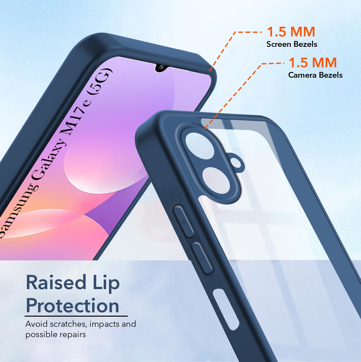 For Samsung Galaxy M17e 5G Back Cover Case Ultra-Hybrid (Lifetime Anti Yellow | Anti Scratch | Crystal Clear Shockproof)