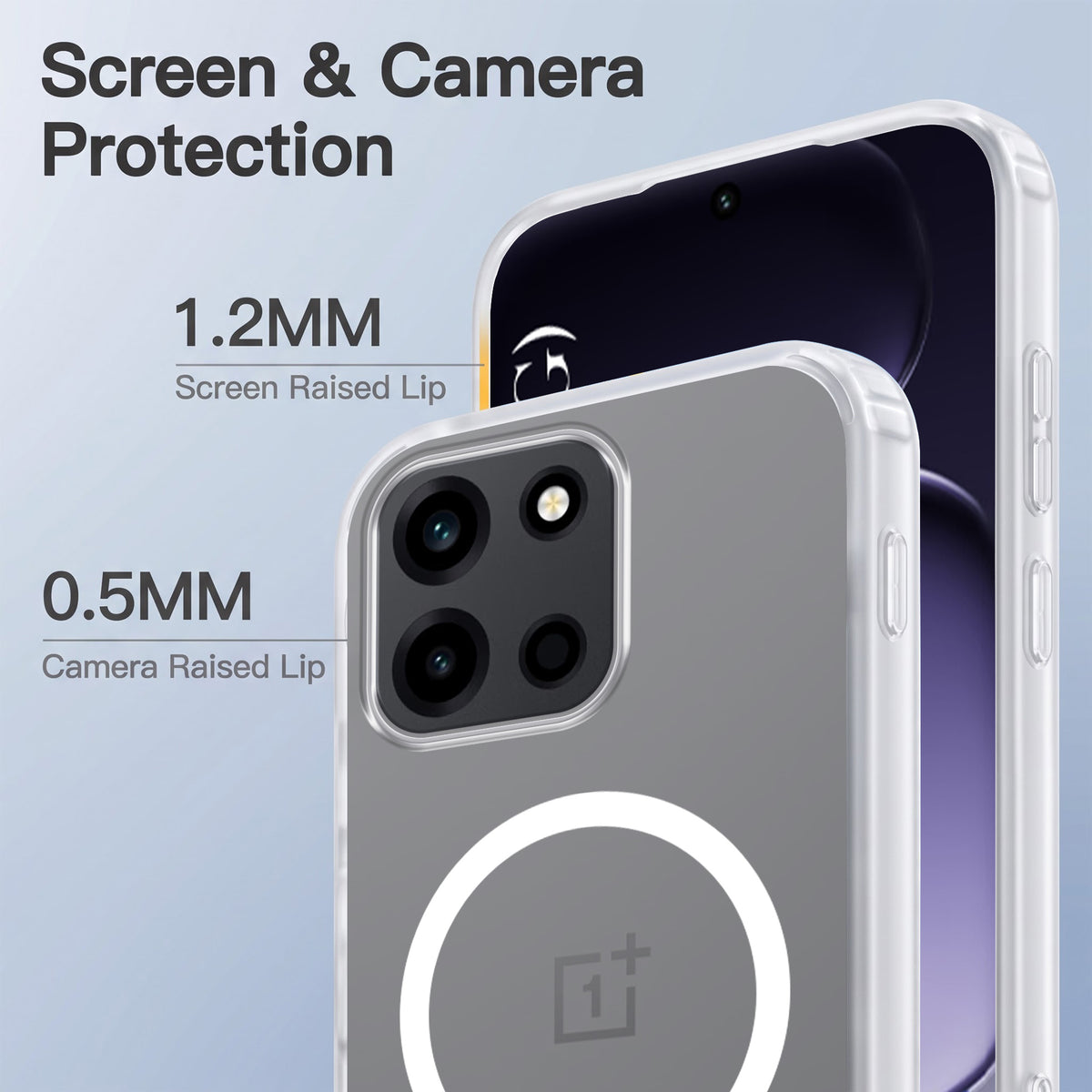 For Oneplus Nord 6 Matte Finish Back Case Cover (MagSafe Compatible | Translucent Soft Touch | Slim and Unbreakable)