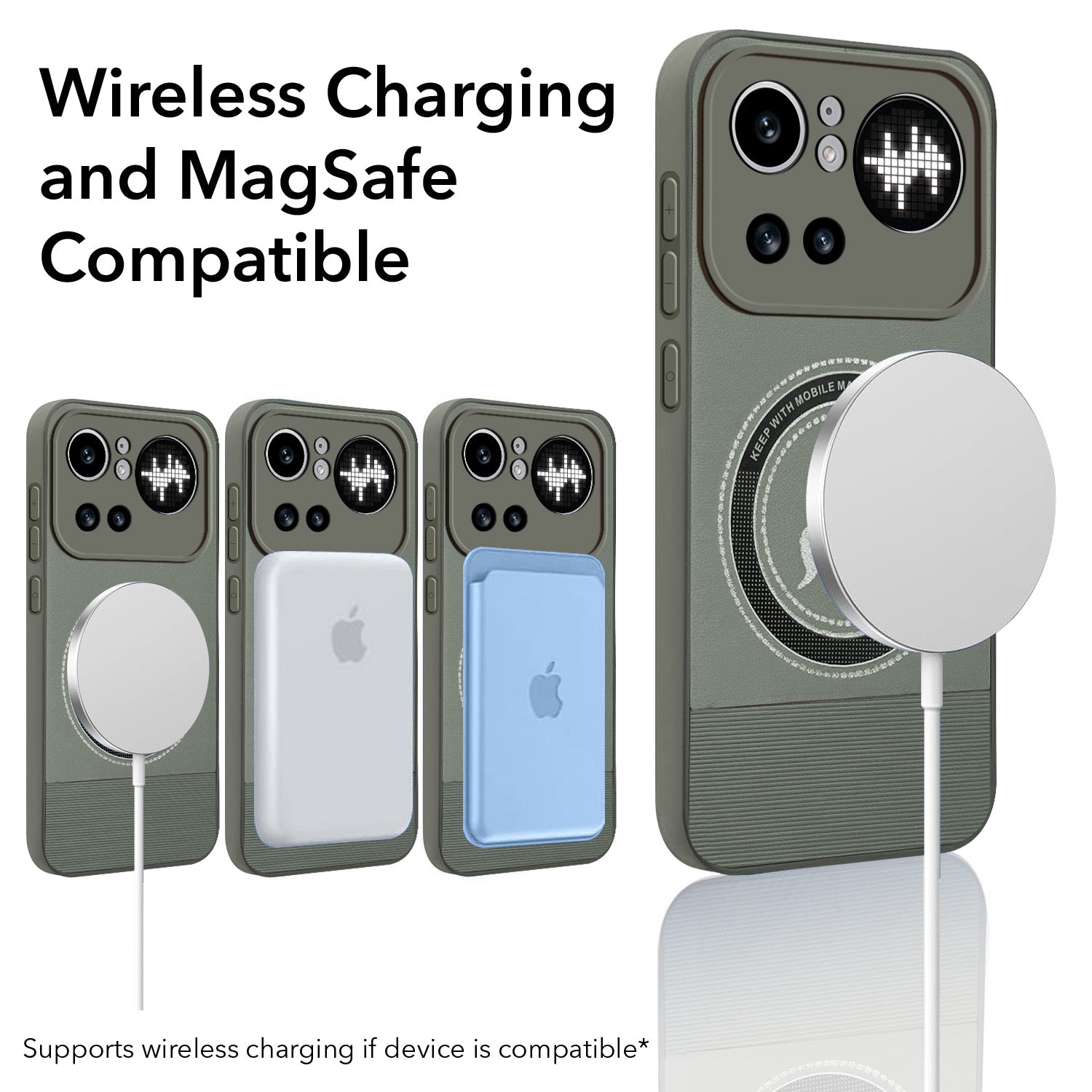 For Nothing Phone 4A Pro 5G Back Cover Case PU Leather Finish (Professional Minimalist Texture | MagSafe Compatile | Camera Protection | Sleek Sober Formal)