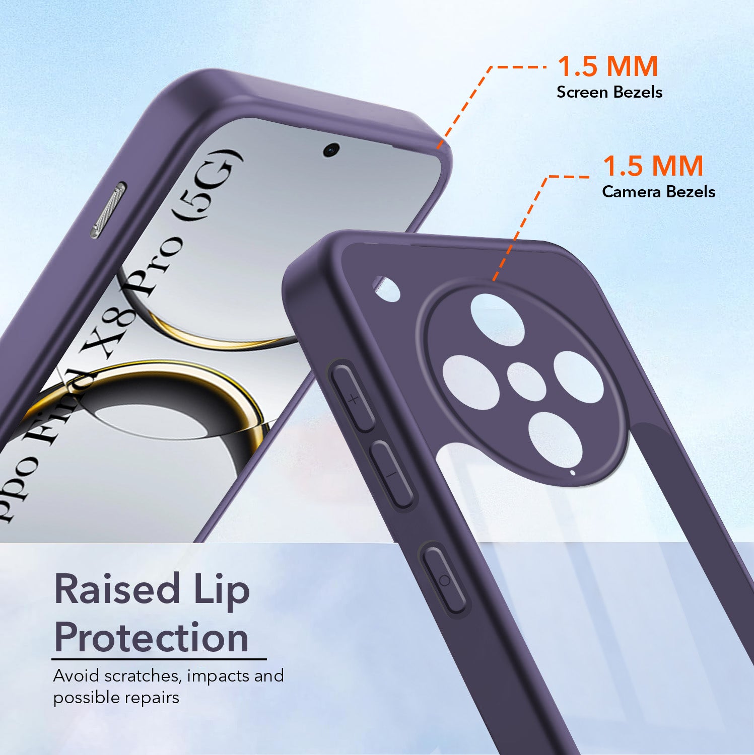 For Oppo Find X8 Pro Back Cover Case Ultra-Hybrid (Lifetime Anti Yellow | Anti Scratch | Crystal Clear Shockproof)