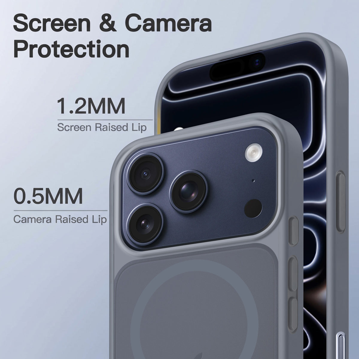 For Apple iPhone 17 Pro Max Matte Finish Back Case Cover (MagSafe Compatible | Translucent Soft Touch | Slim and Unbreakable)