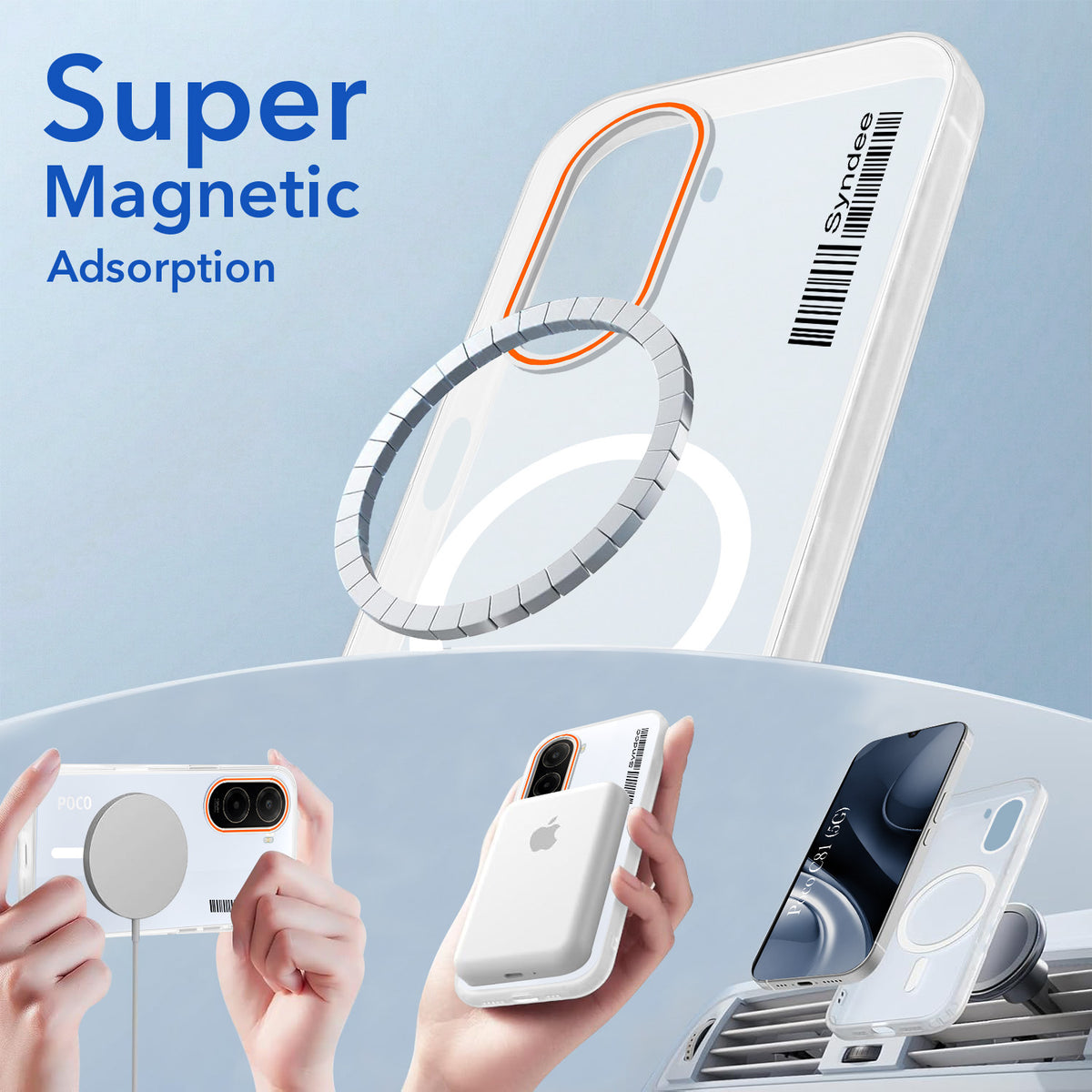 For Poco C81 5G Back Cover Case (Soft Touch | Camera Bump Protection | MagSafe Compatible | Matte Finish)