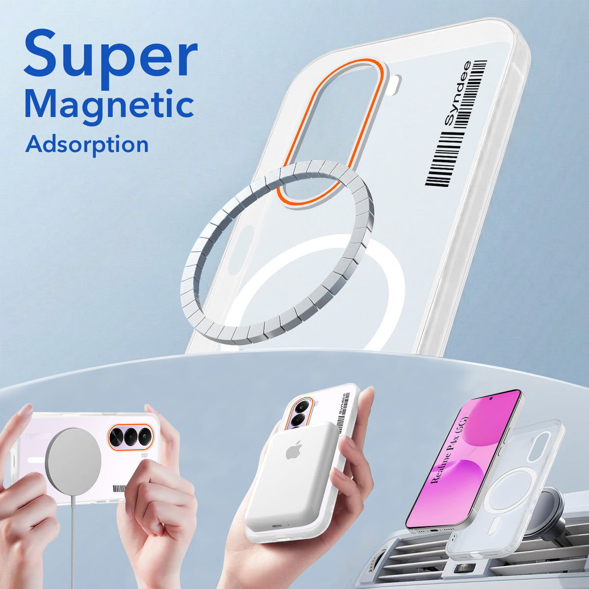 For Realme P4x Back Cover Case (Soft Touch | Camera Bump Protection | MagSafe Compatible | Matte Finish)