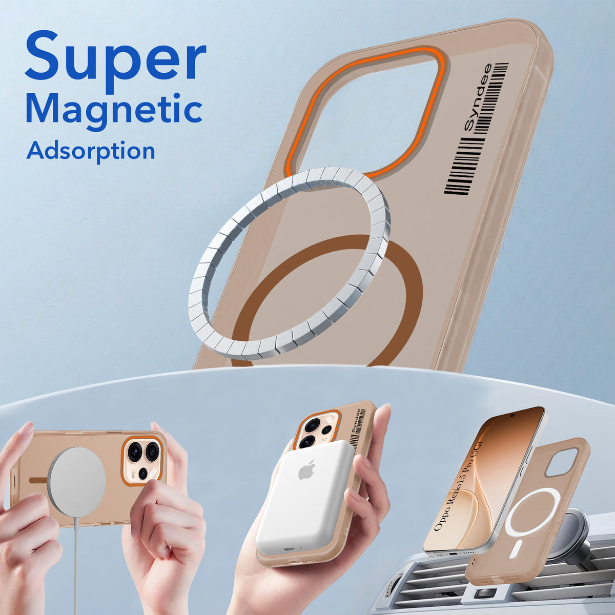 For Oppo Reno15 Pro 5G | Oppo Reno 15 Pro 5G Back Cover Case (Soft Touch | Camera Bump Protection | MagSafe Compatible | Matte Finish)