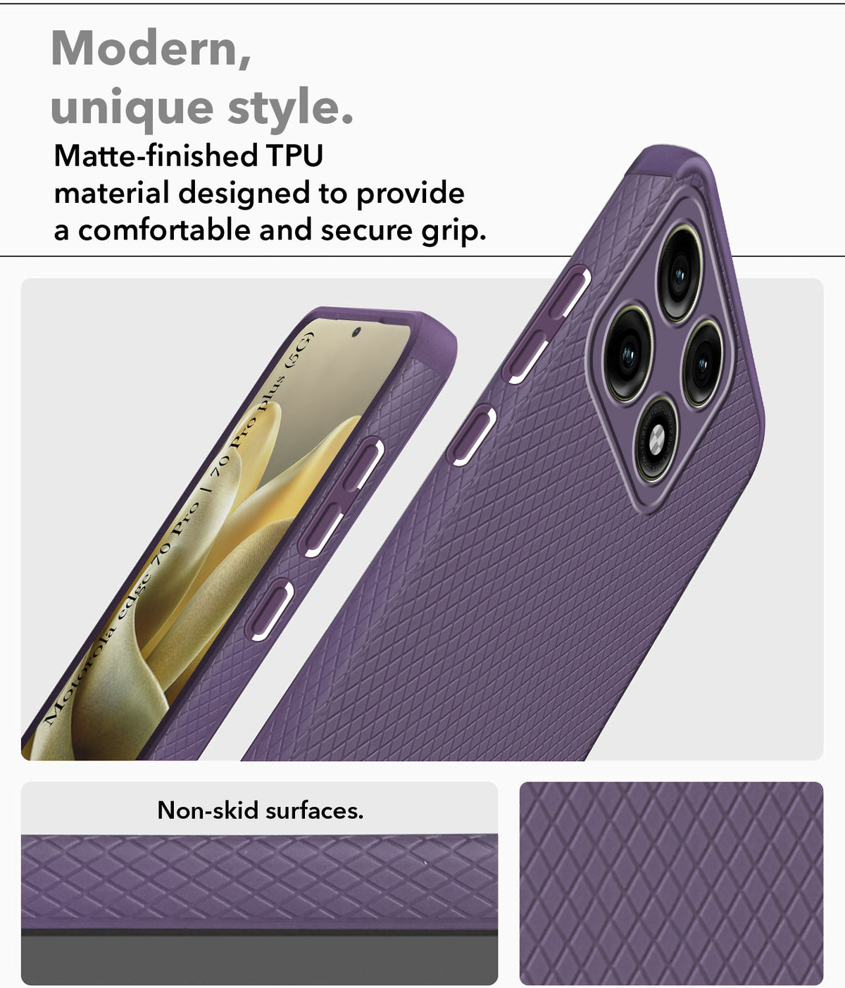 For Motorola Edge 70 Pro |  Motorola Edge 70 Pro Plus Back Cover Case Liquid Silicone (Camera Protection | Side Grip Texture | Soft and Flexible)