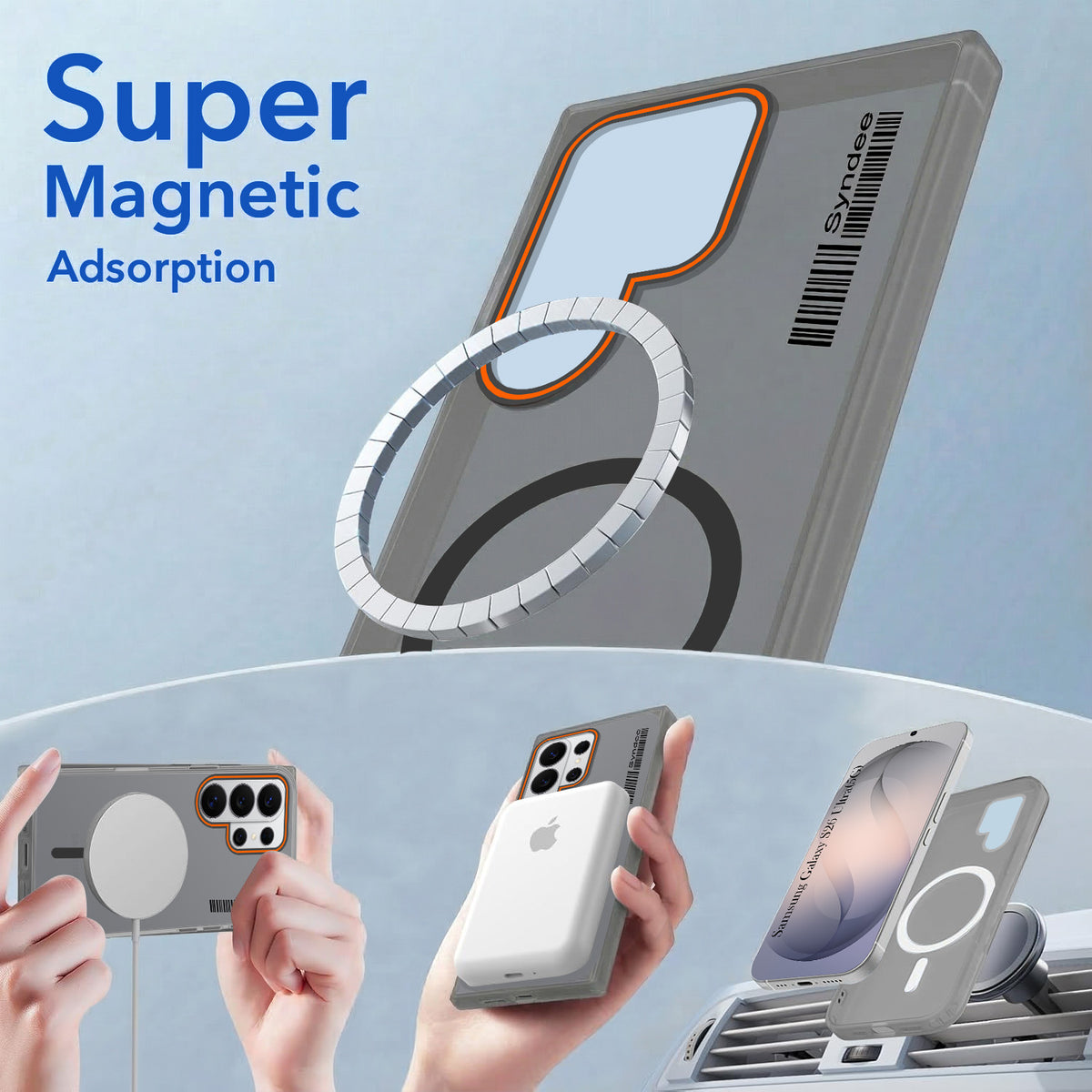 For Samsung Galaxy S26 Ultra Back Cover Case (Soft Touch | Camera Bump Protection | MagSafe Compatible | Matte Finish) (Copy)