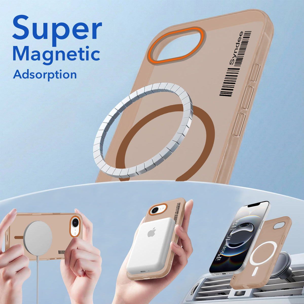 For Apple iPhone 16e | iPhone 17e Back Cover Case (Soft Touch | Camera Bump Protection | MagSafe Compatible | Matte Finish)