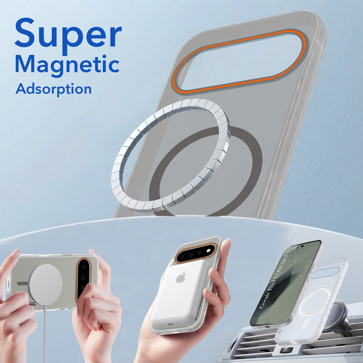For Google Pixel 11 Pro Back Cover Case (Soft Touch | Camera Bump Protection | MagSafe Compatible | Matte Finish)