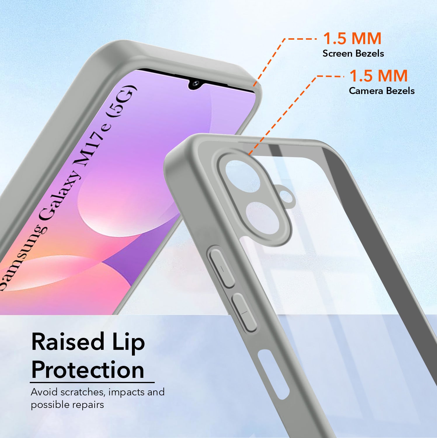 For Samsung Galaxy M17e 5G Back Cover Case Ultra-Hybrid (Lifetime Anti Yellow | Anti Scratch | Crystal Clear Shockproof)