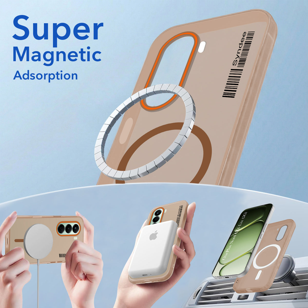 For OnePlus Nord CE 6 Lite Back Cover Case (Soft Touch | Camera Bump Protection | MagSafe Compatible | Matte Finish)
