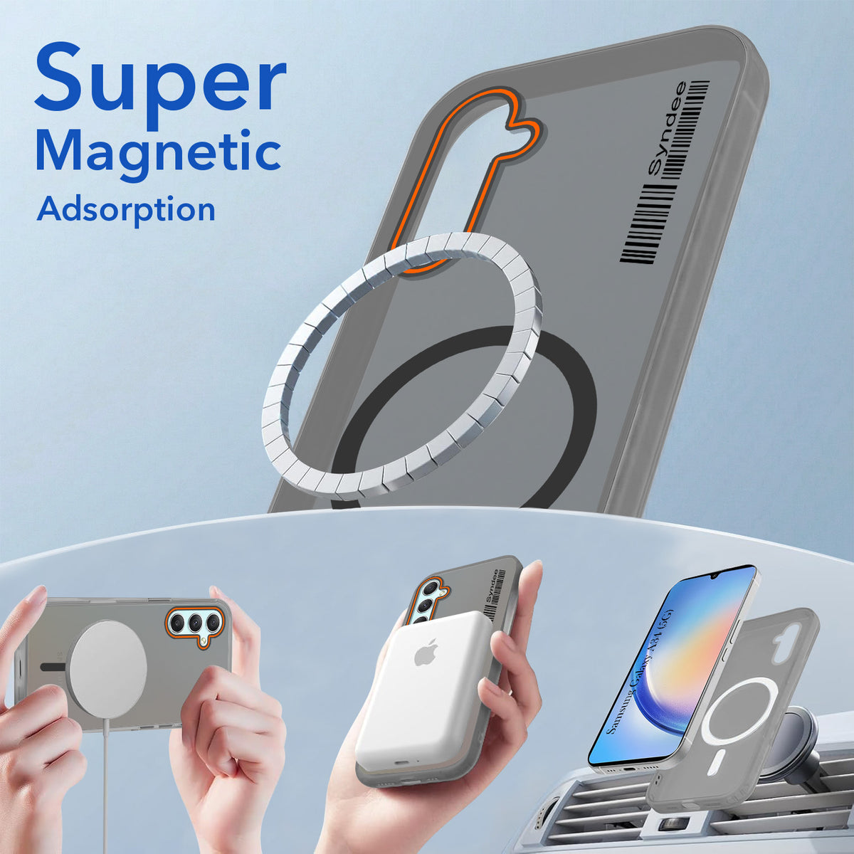 For Samsung Galaxy A34 5G Back Cover Case (Soft Touch | Camera Bump Protection | MagSafe Compatible | Matte Finish)