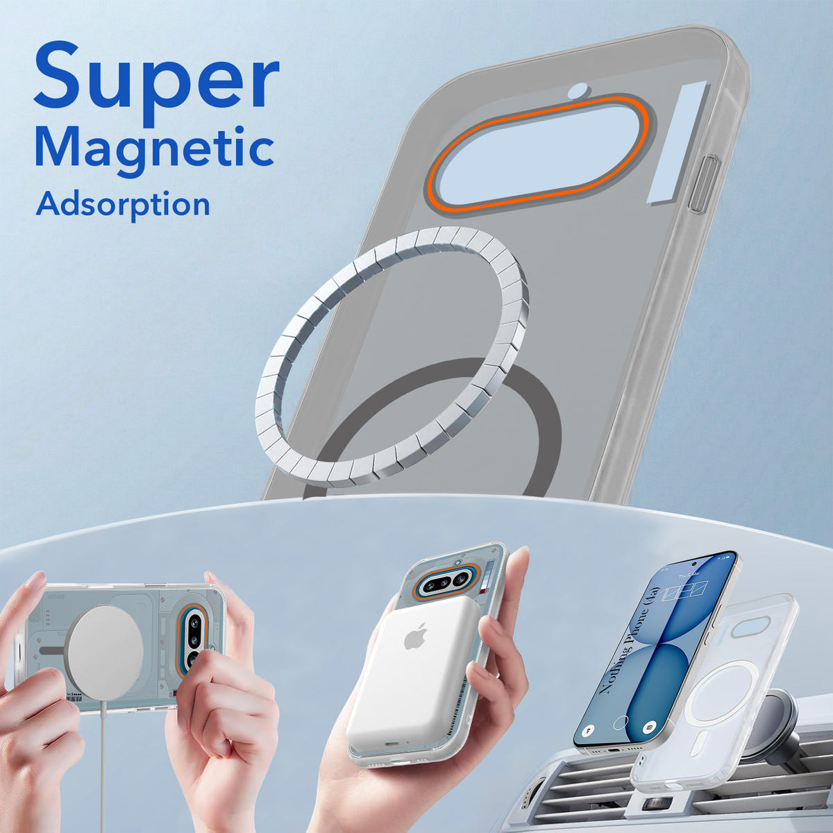 For Nothing Phone 4A 5G Back Cover Case (Soft Touch | Camera Bump Protection | MagSafe Compatible | Matte Finish)