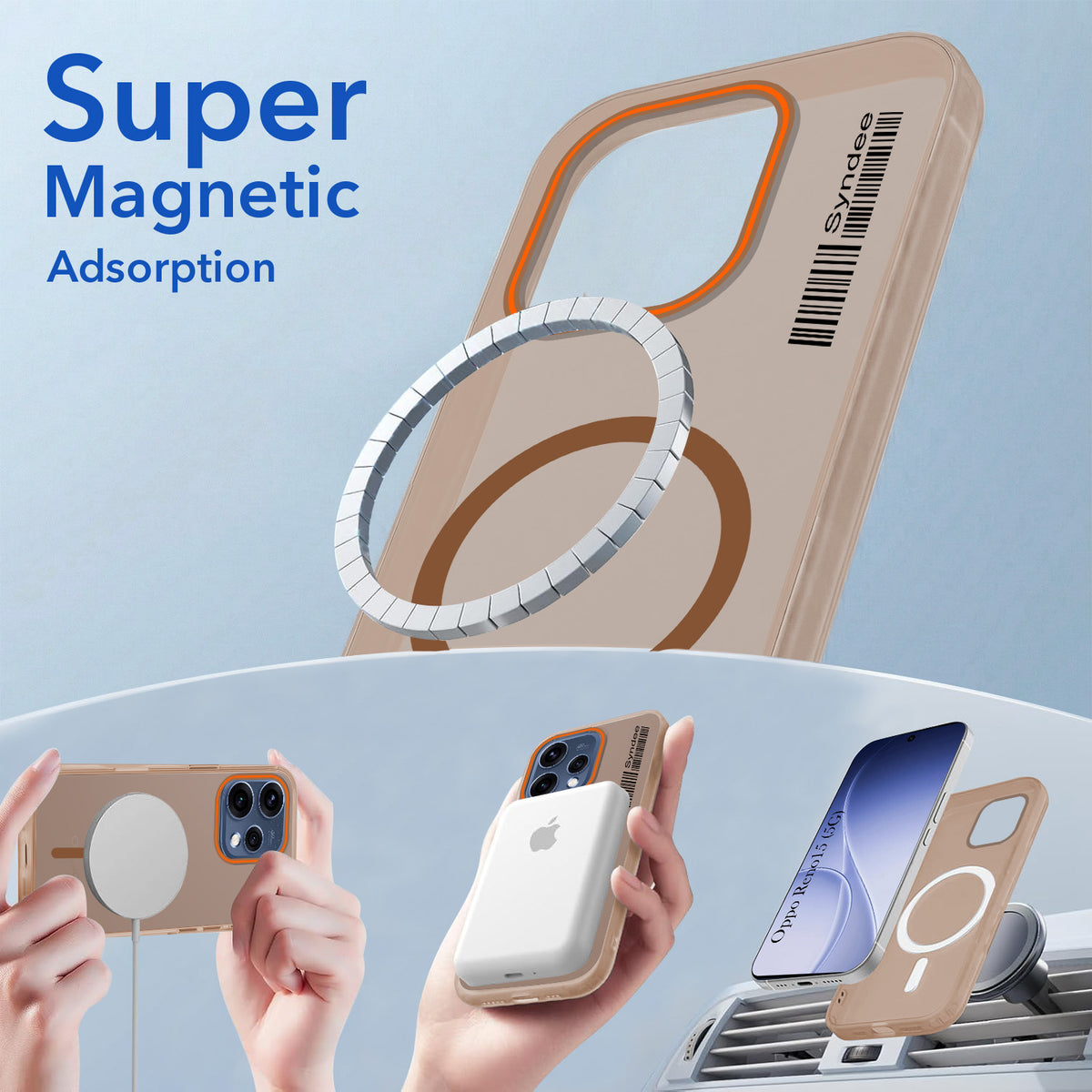 For Oppo Reno15 5G | Oppo Reno 15 5G Back Cover Case (Soft Touch | Camera Bump Protection | MagSafe Compatible | Matte Finish)