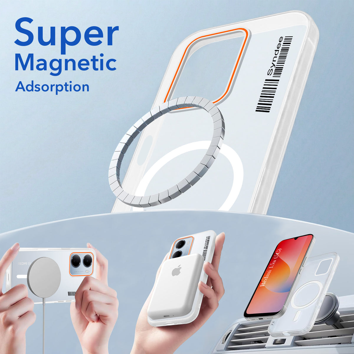 For Redmi 15A 5G Back Cover Case (Soft Touch | Camera Bump Protection | MagSafe Compatible | Matte Finish)
