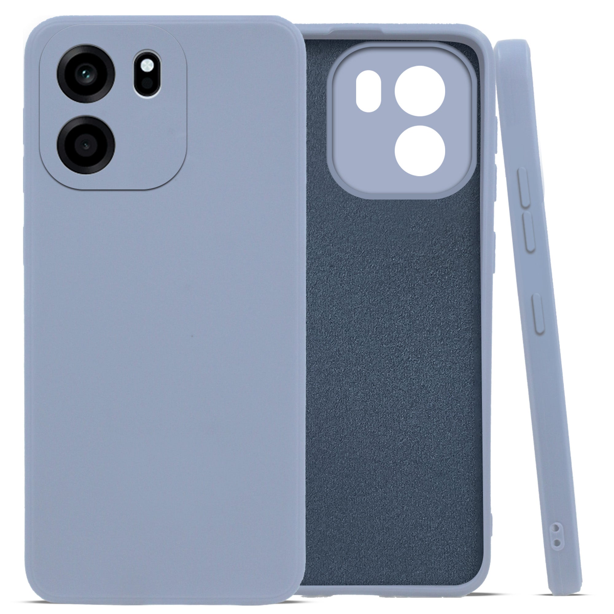 For Oneplus Nord CE 6 Back Cover Case (Matte Finish Silicone with Inside Fiber cloth)