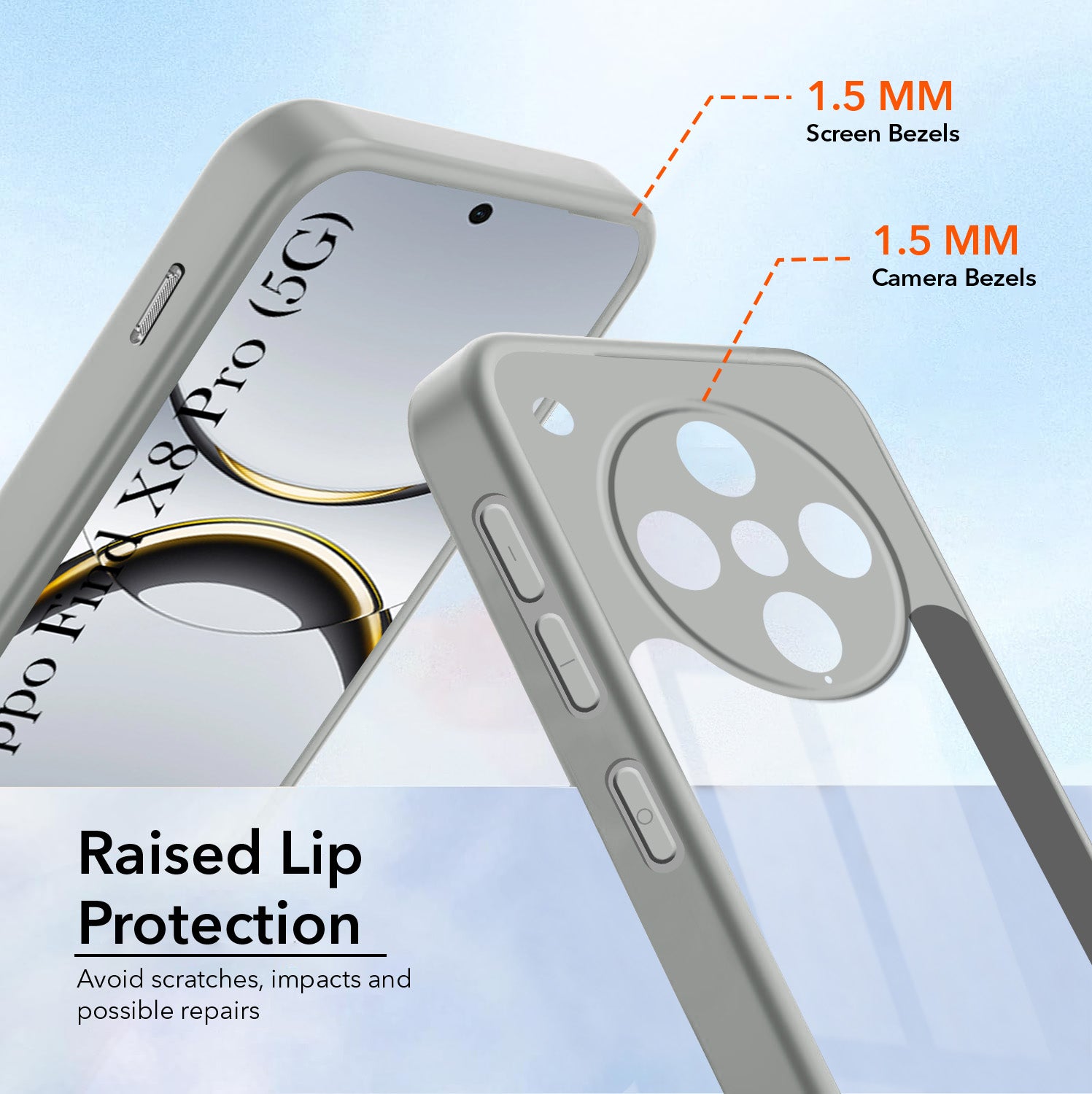 For Oppo Find X8 Pro Back Cover Case Ultra-Hybrid (Lifetime Anti Yellow | Anti Scratch | Crystal Clear Shockproof)