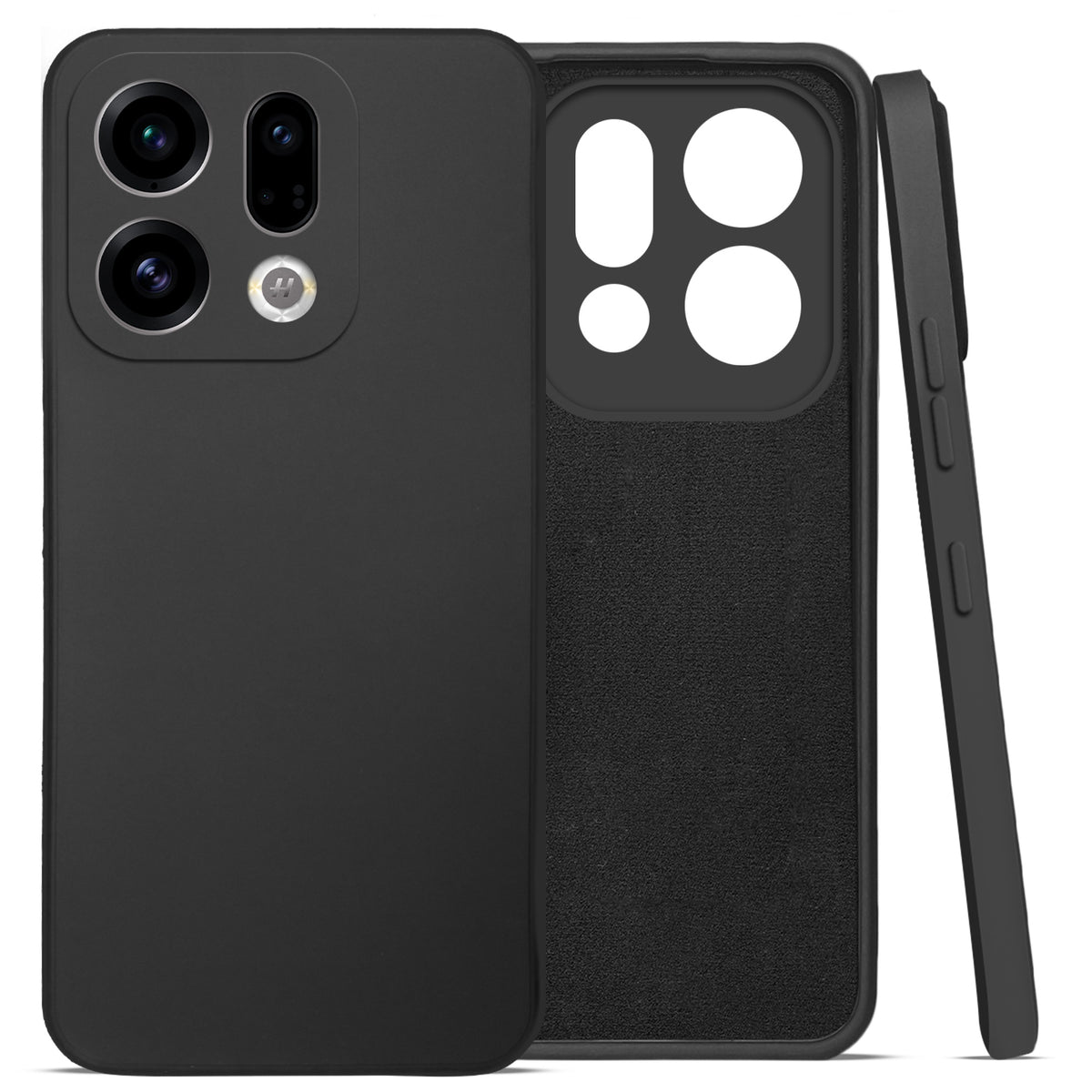 For Oppo Find X9 | Oppo Find X9s Back Cover Case (Matte Finish Silicone with Inside Fiber cloth)