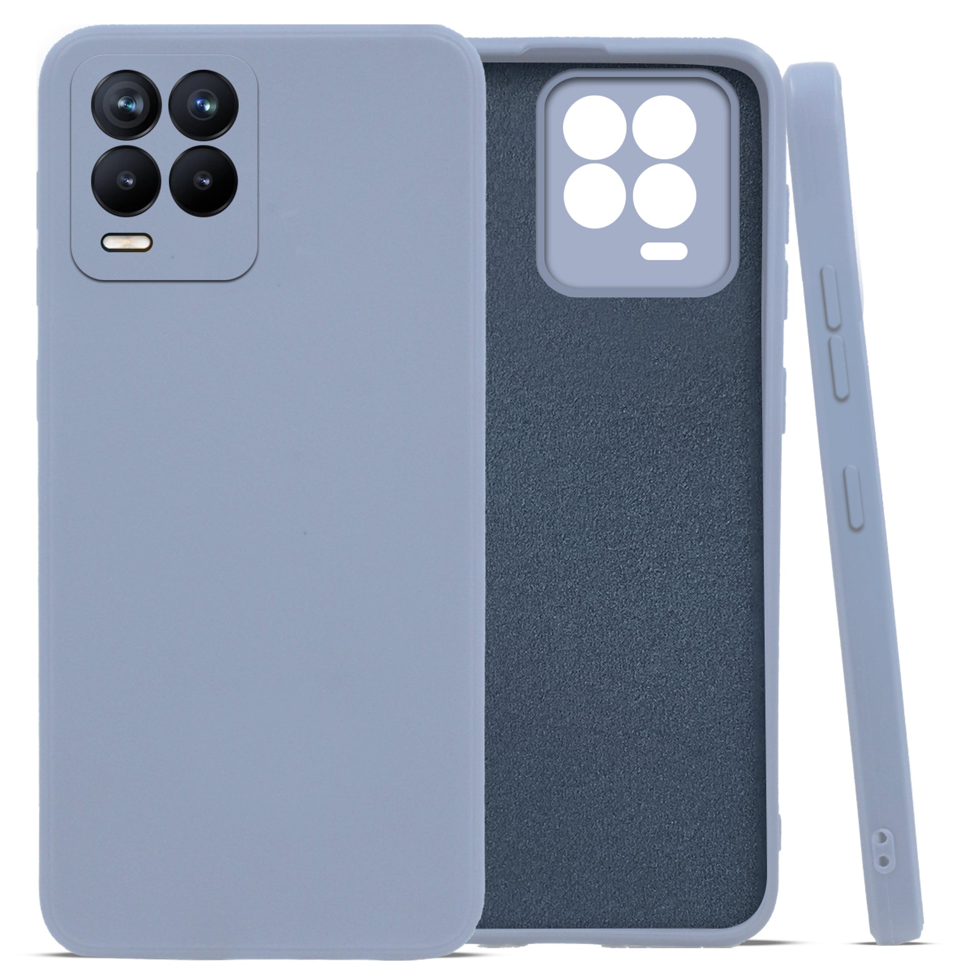 For Realme 8 | 8 PRO Back Cover Case (Inside Fiber Cloth | Smooth Matte Finish | Elegant Professional Look)