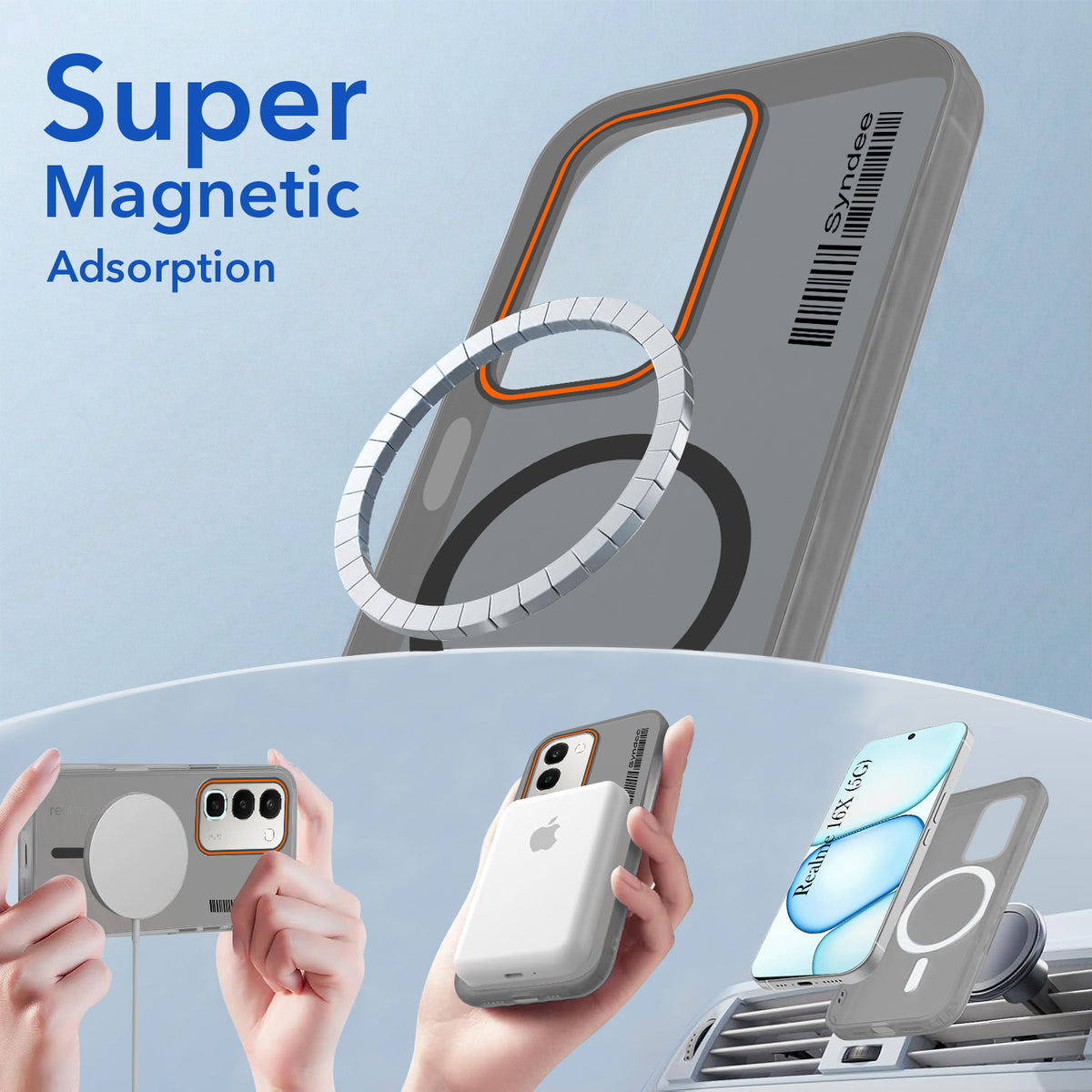 For Realme 16x 5G Back Cover Case (Soft Touch | Camera Bump Protection | MagSafe Compatible | Matte Finish)