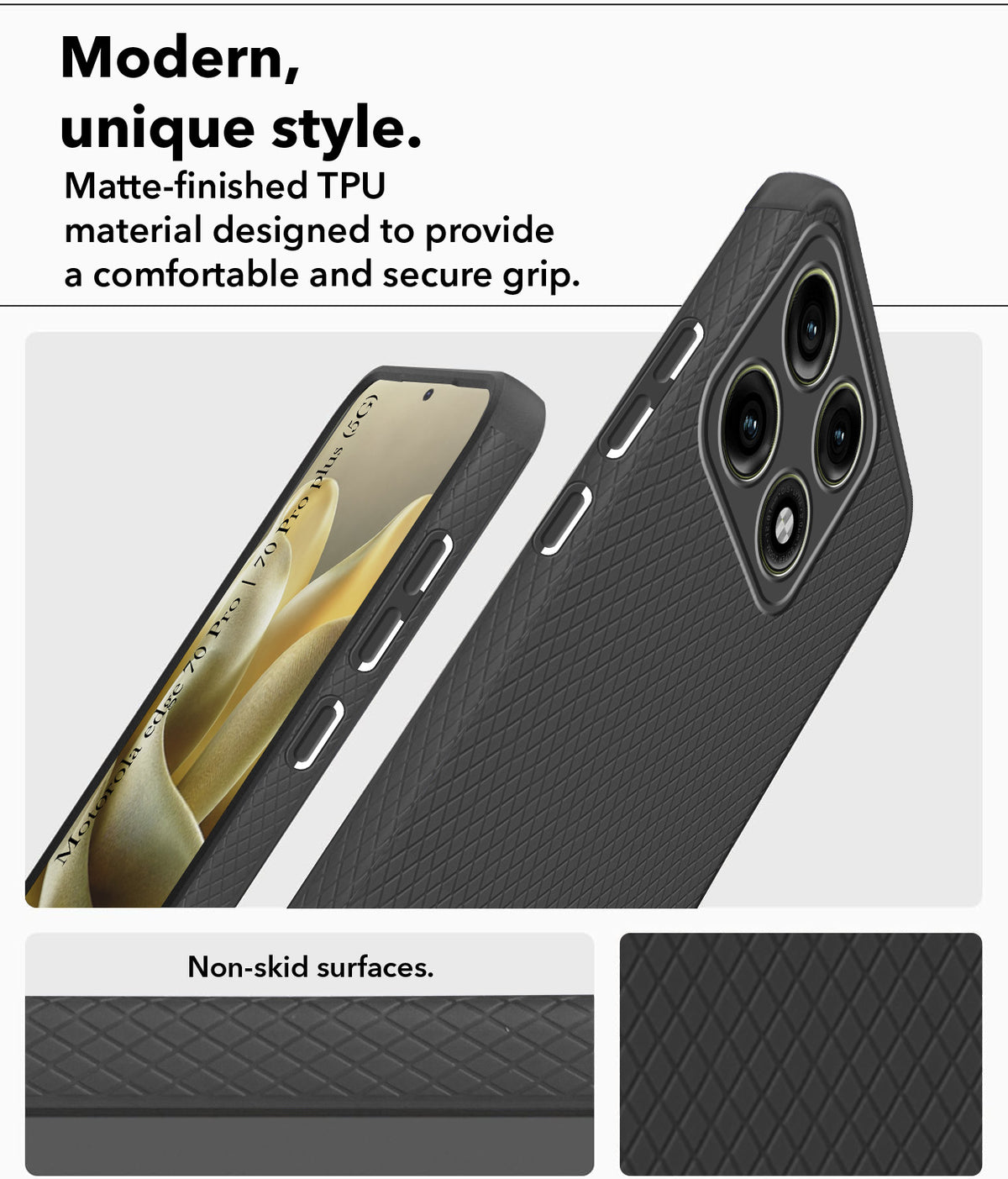 For Motorola Edge 70 Pro |  Motorola Edge 70 Pro Plus Back Cover Case Liquid Silicone (Camera Protection | Side Grip Texture | Soft and Flexible)
